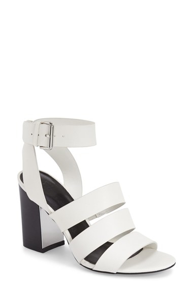 marc fisher white strappy sandals