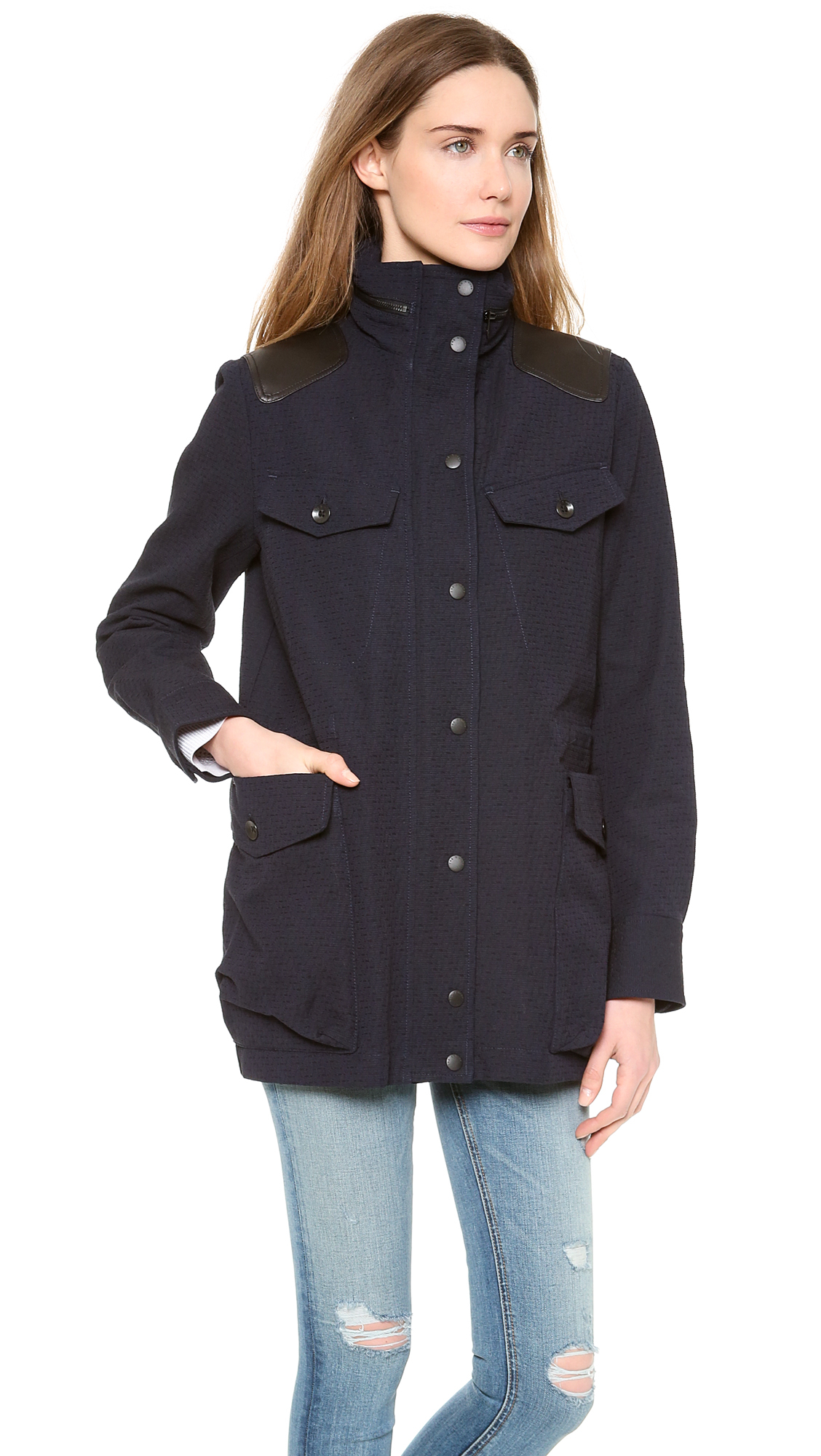 Lyst - Rag & Bone M 15 Moto Jacket in Blue