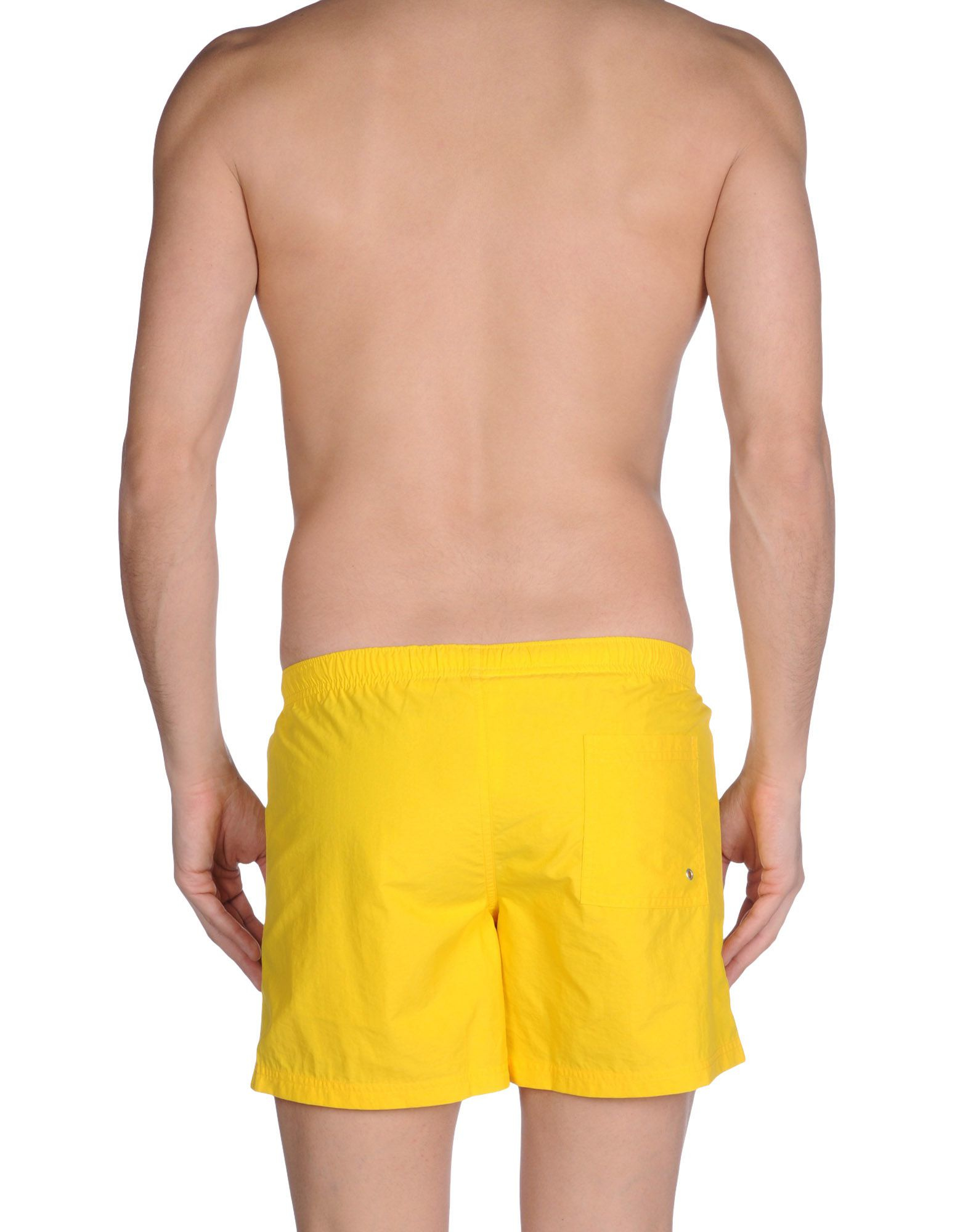 Lyst - Replay Swimming Trunk in Yellow for Men