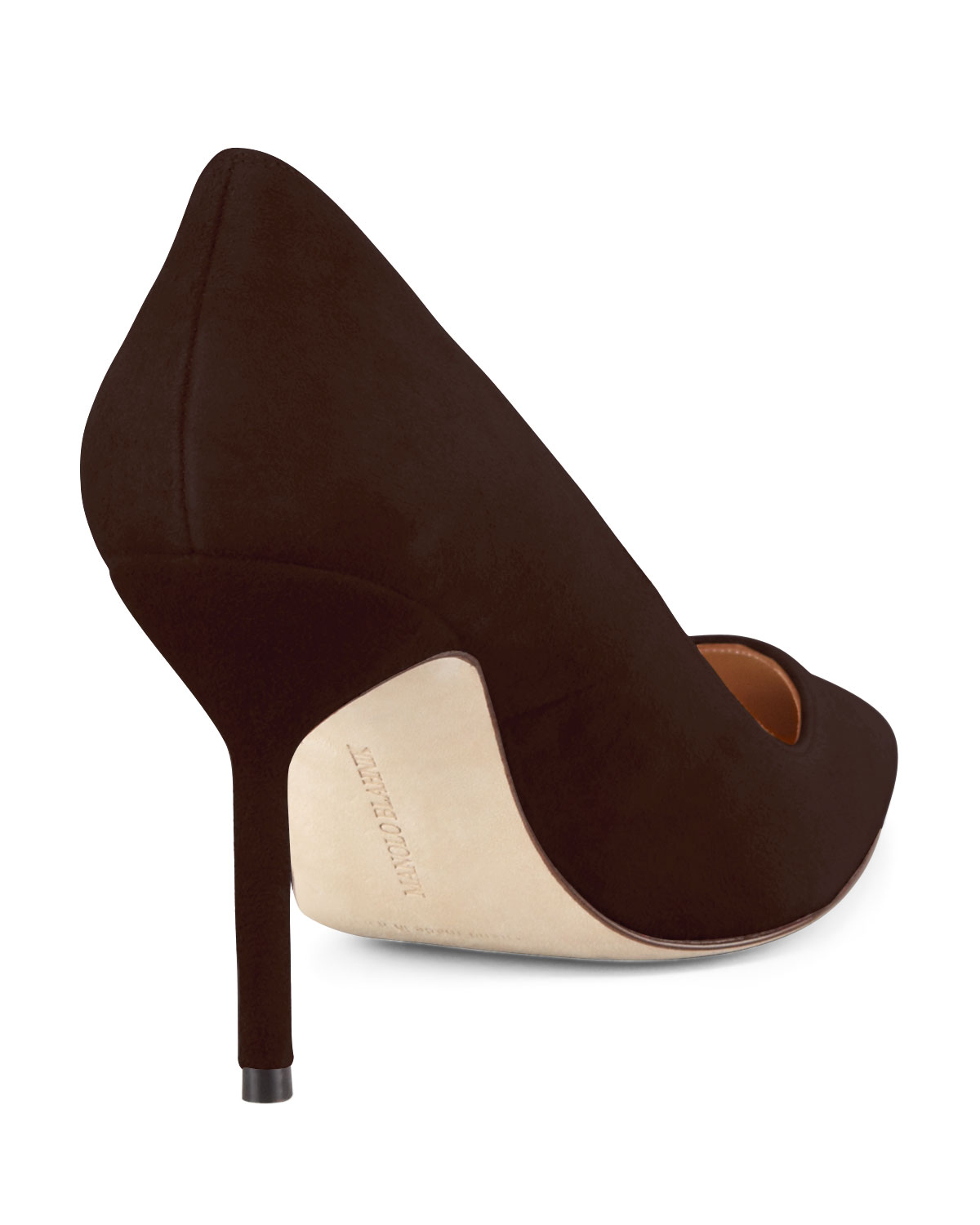 manolo blahnik brown heels