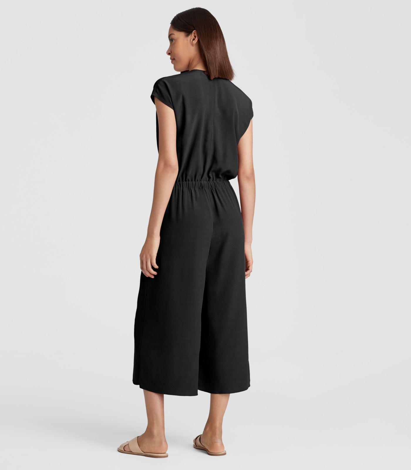 eileen fisher crop jumpsuit