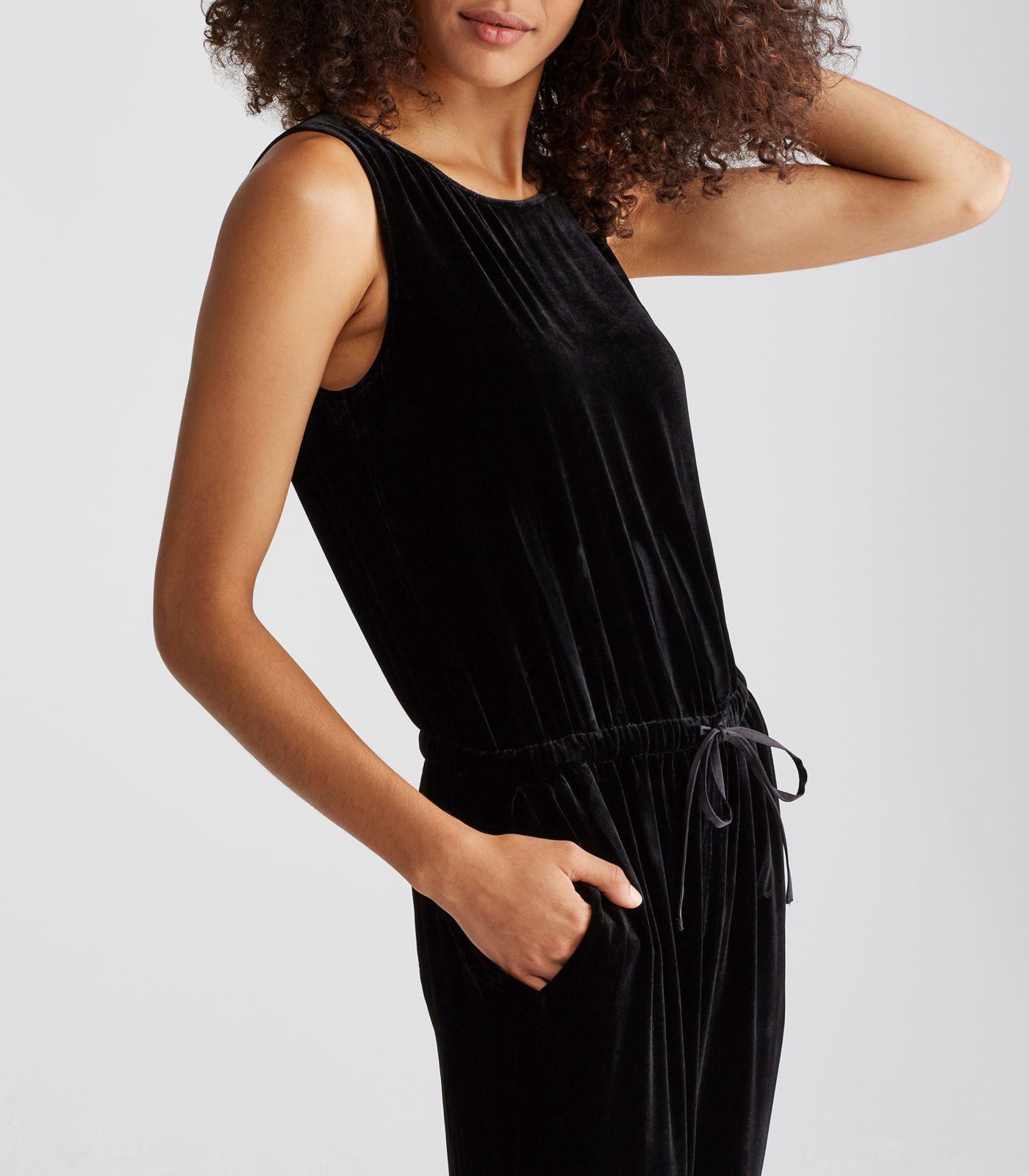 eileen fisher velvet jumpsuit