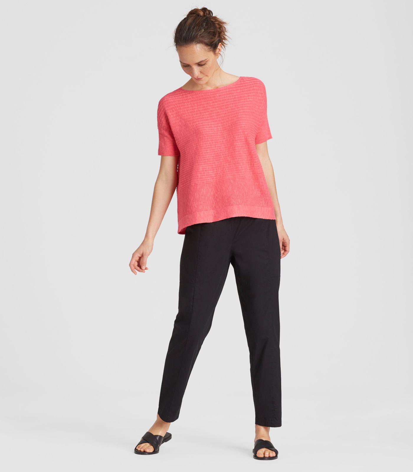 eileen fisher organic linen top