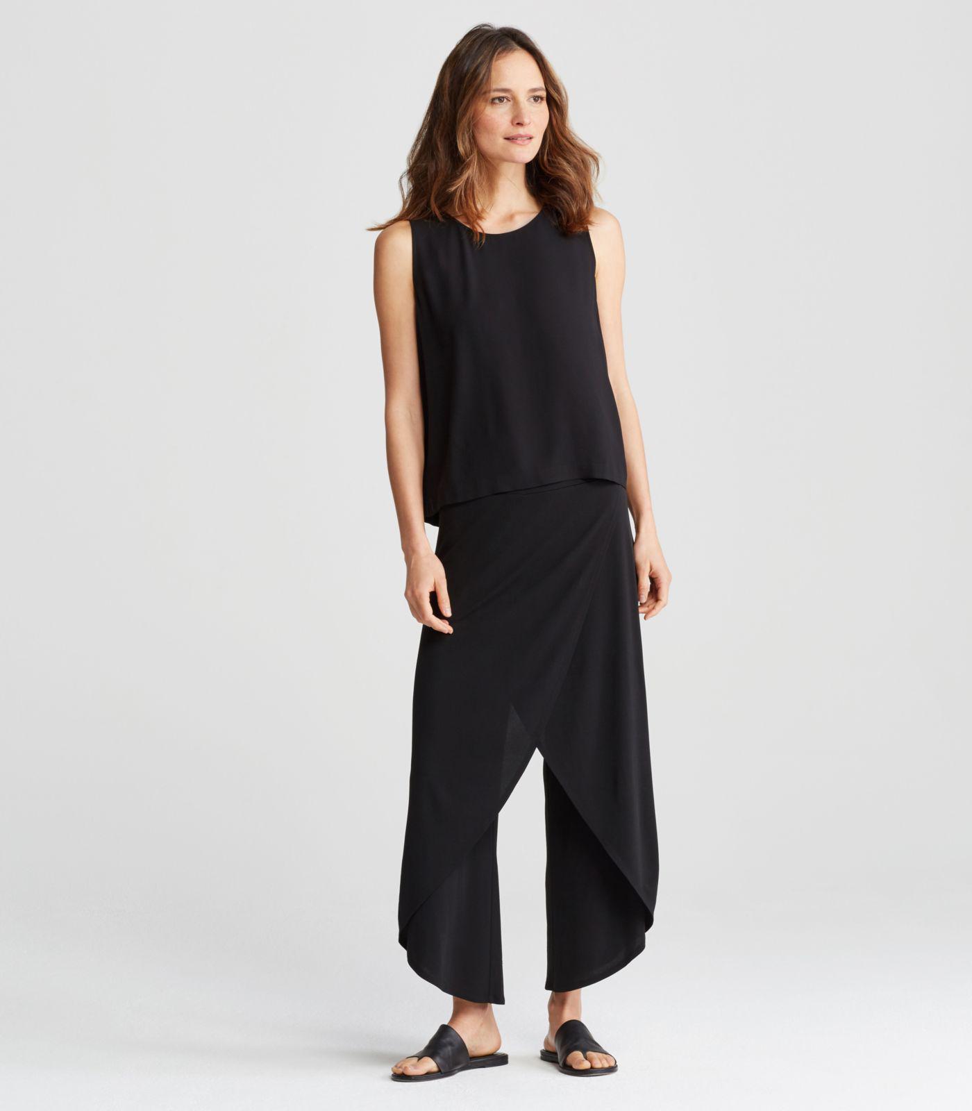 eileen fisher faux wrap pants