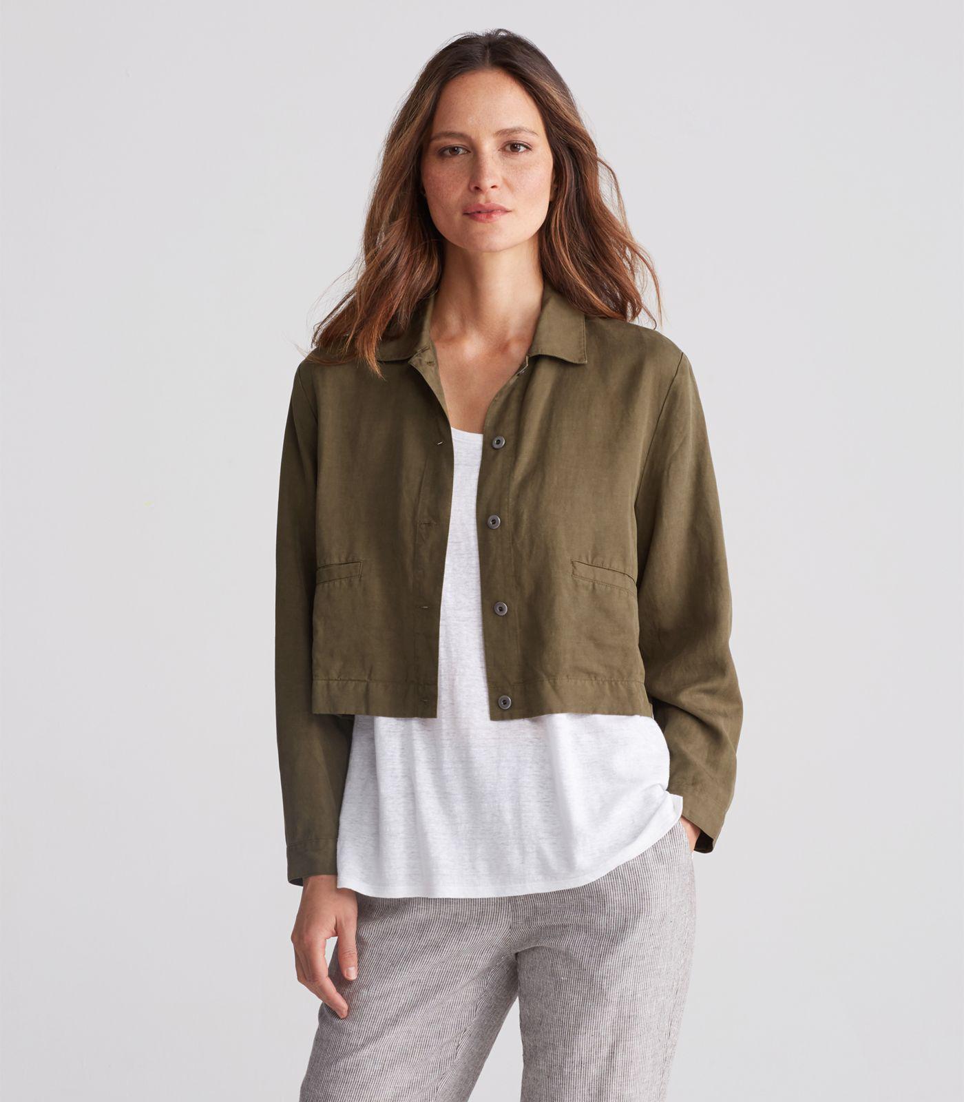 eileen fisher cropped jacket