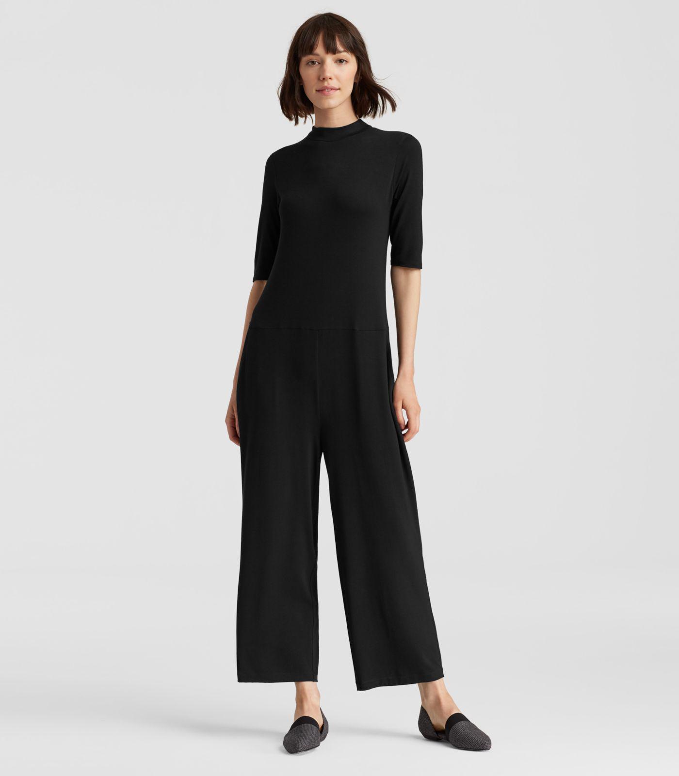 Eileen fisher mock neck jumpsuit Clearance