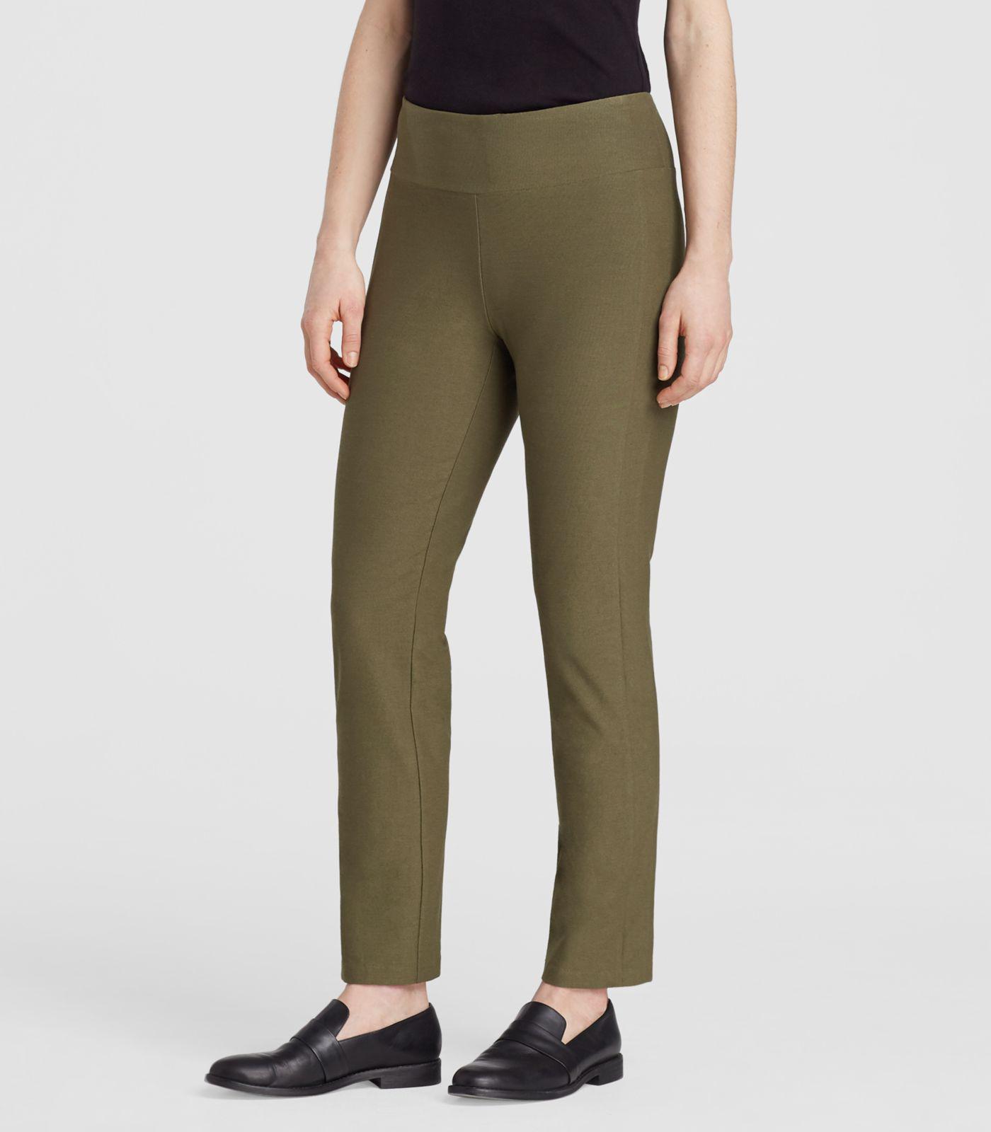 fisher washable stretch crepe slim pant 