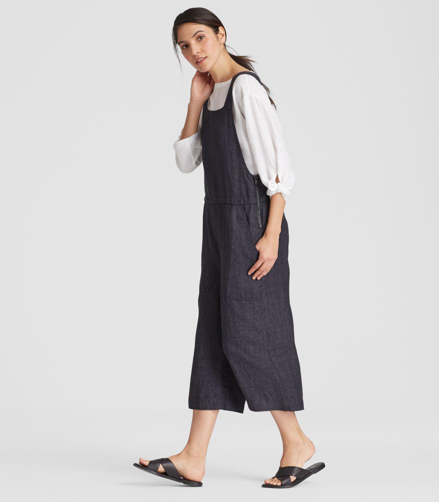 eileen fisher cropped jumpsuit