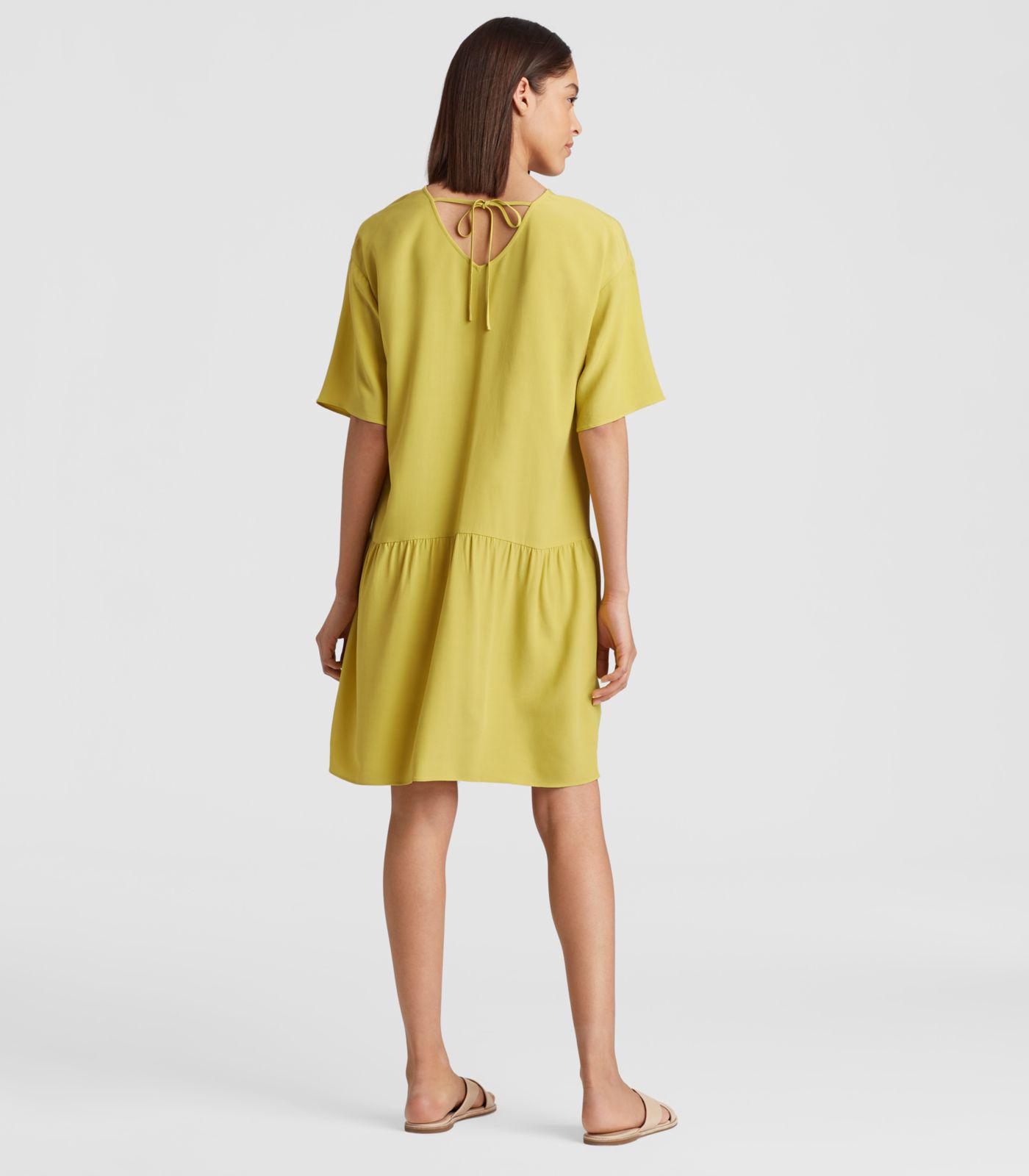 eileen fisher yellow dress