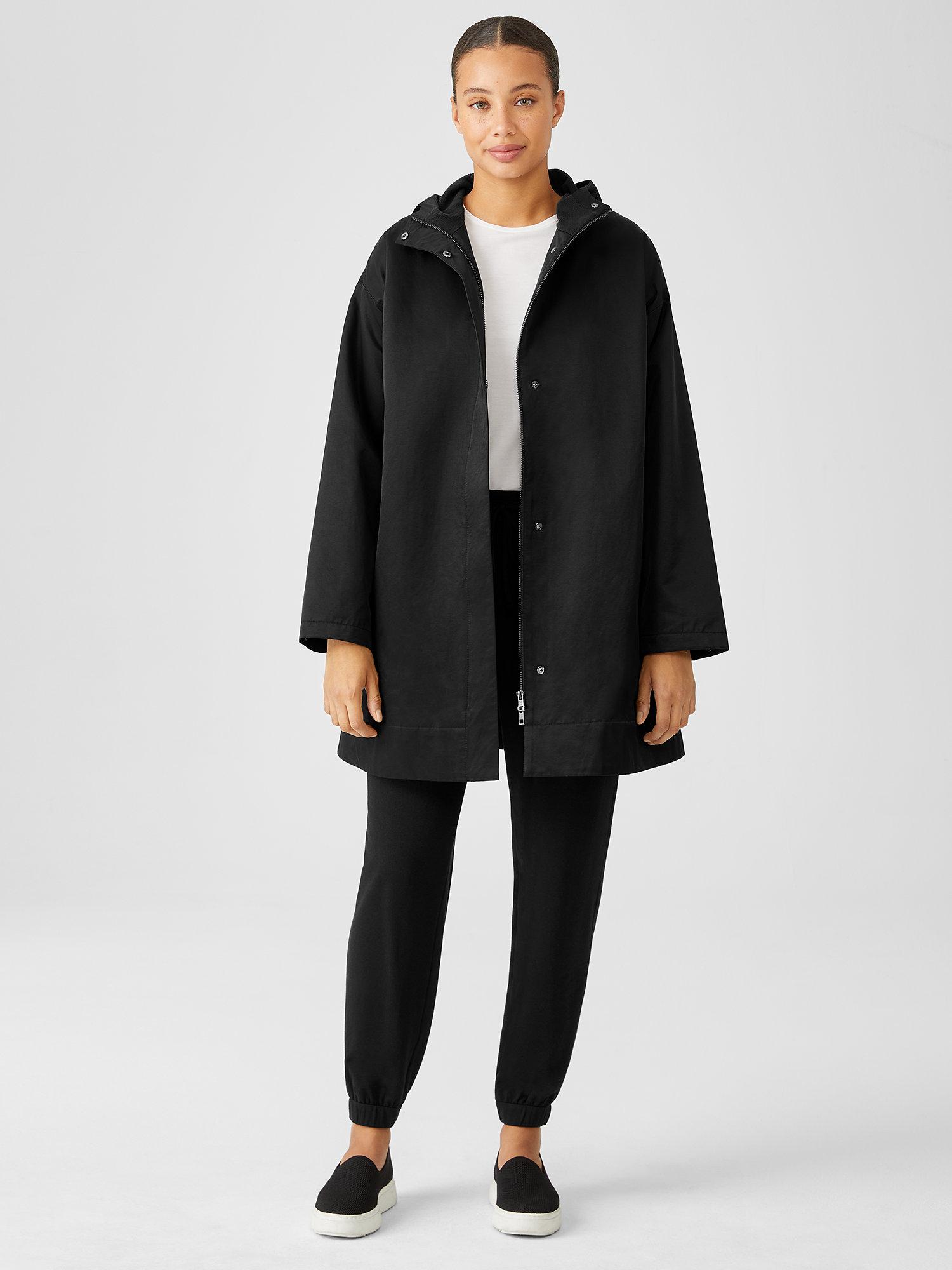 eileen fisher nylon coat