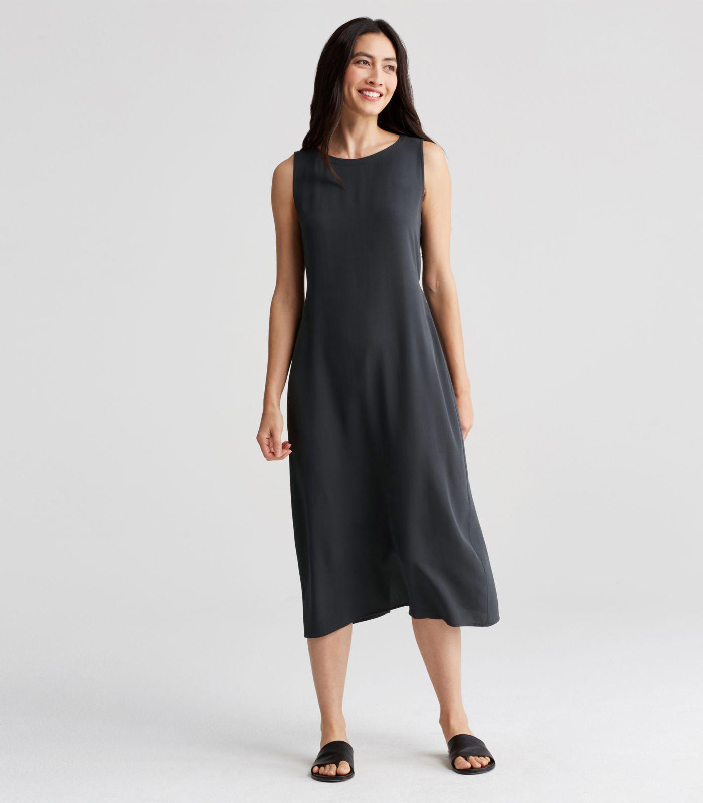 eileen fisher crepe dress