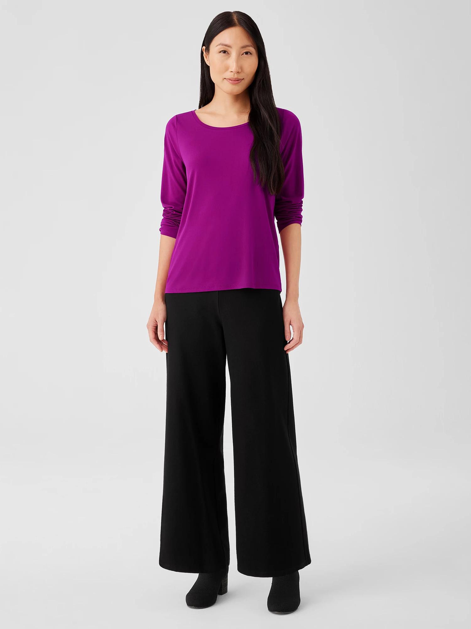 eileen fisher stretch silk jersey tank