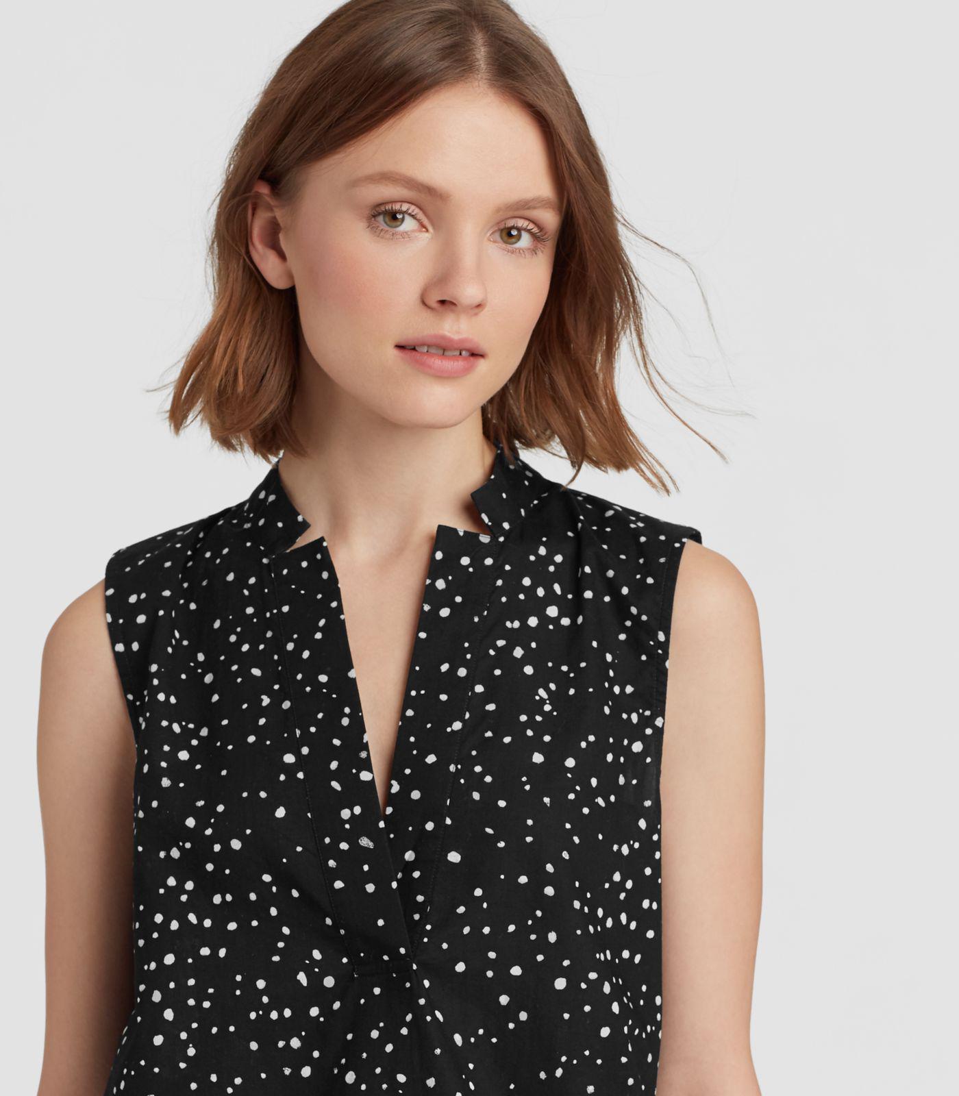 eileen fisher dot print dress