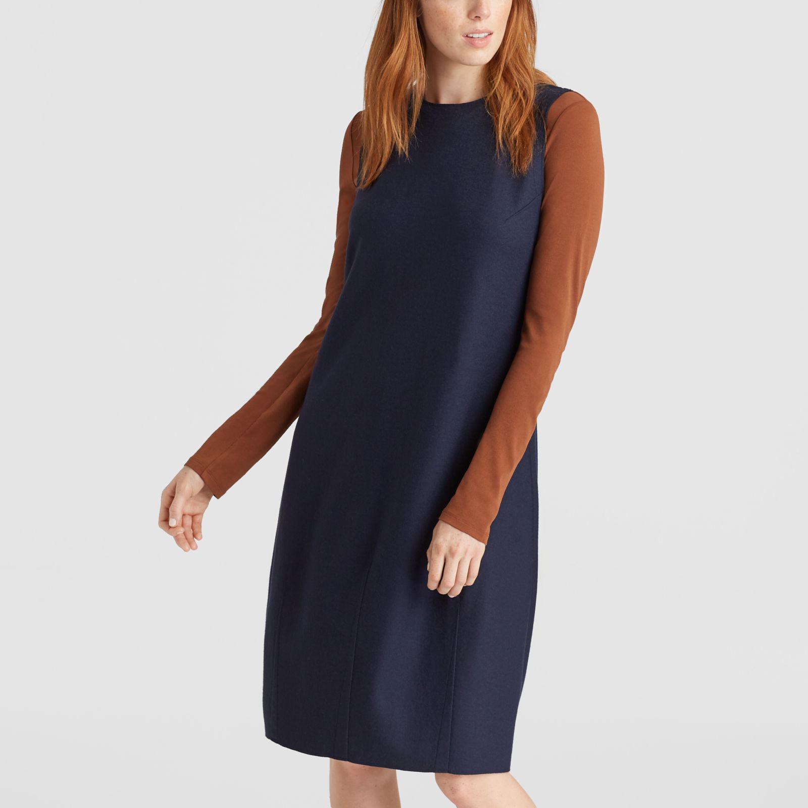 Eileen fisher boiled wool lantern dress Outlet