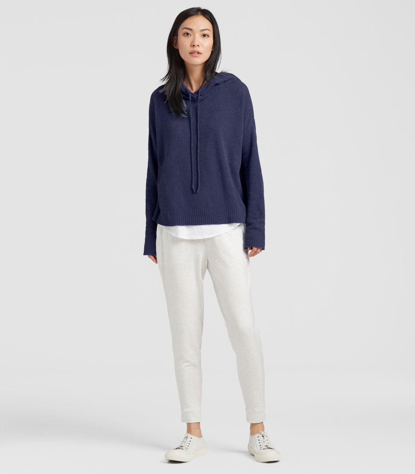 Shop Eileen Fisher Chenille Hooded Sweater | UP TO 60% OFF