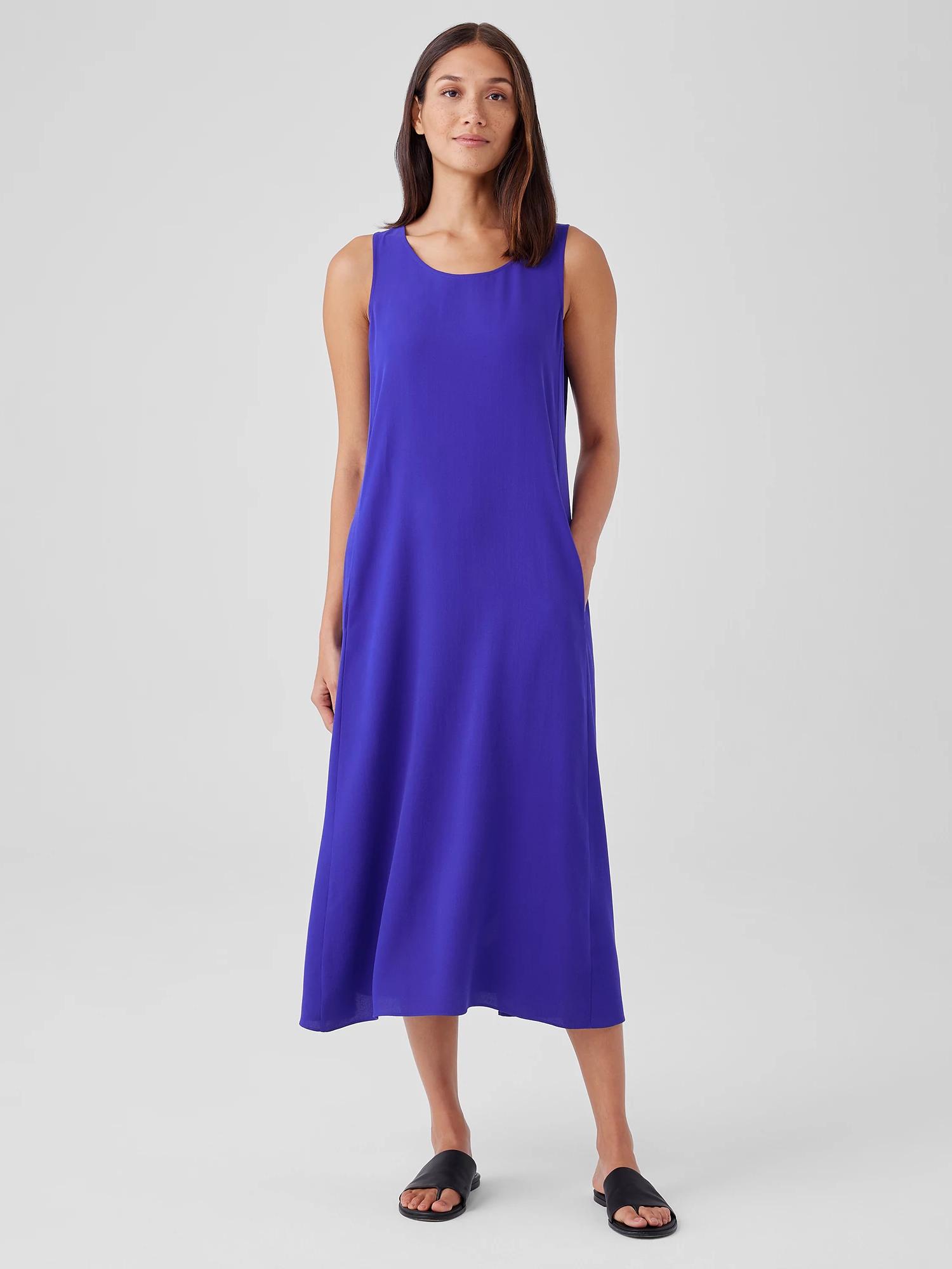 Eileen fisher top silk dresses