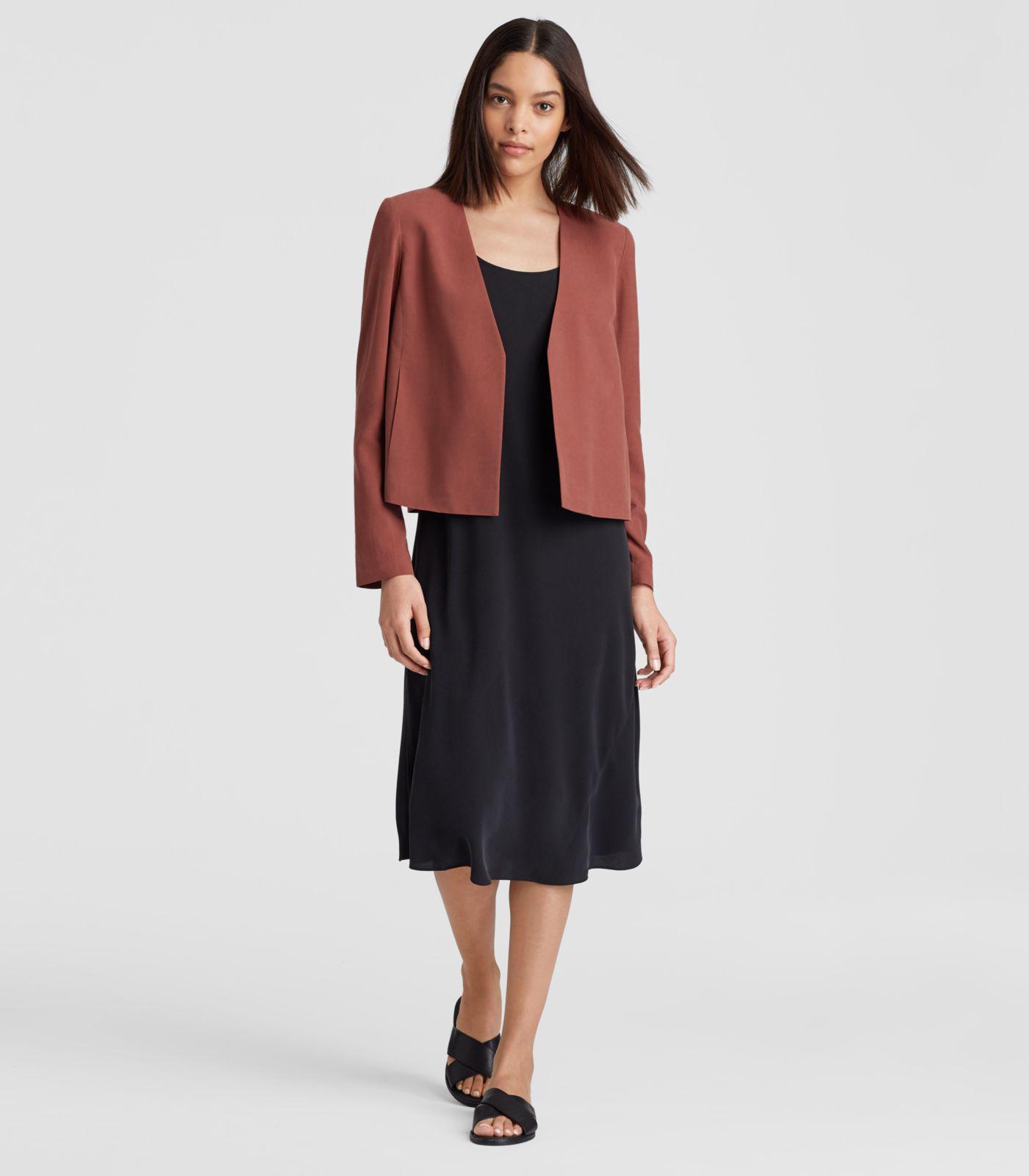 eileen fisher cropped jacket