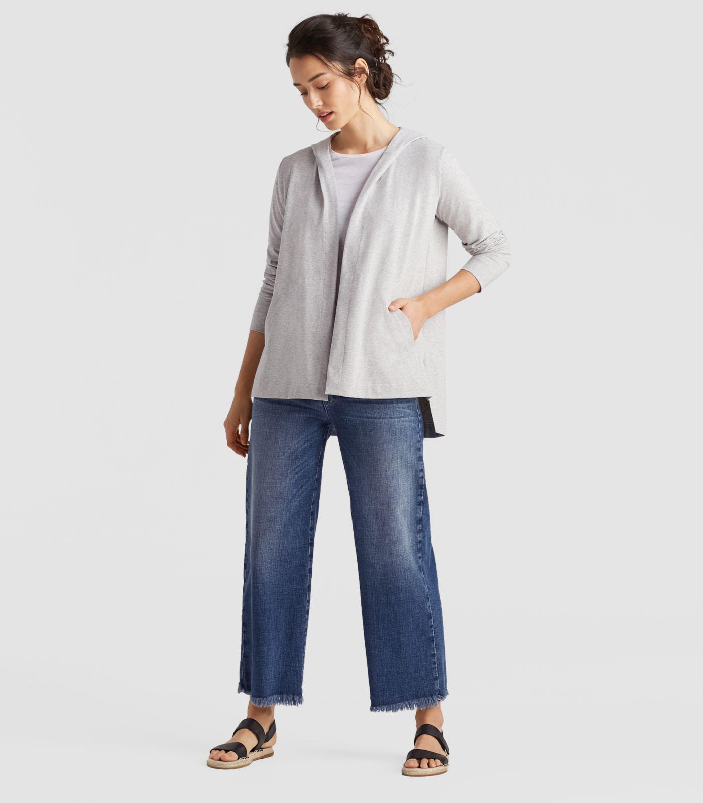 eileen fisher hooded cardigan