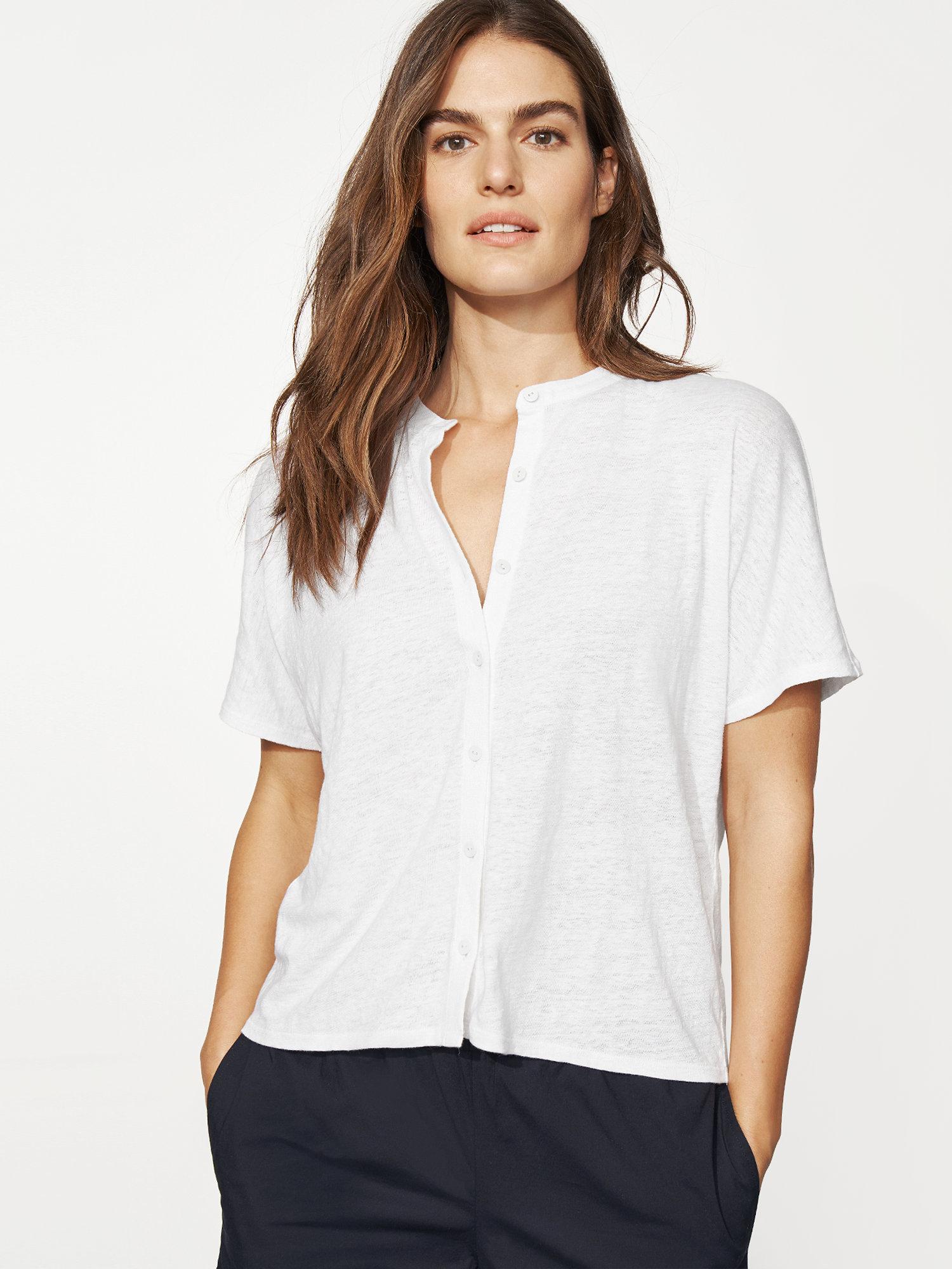 eileen fisher linen t shirt