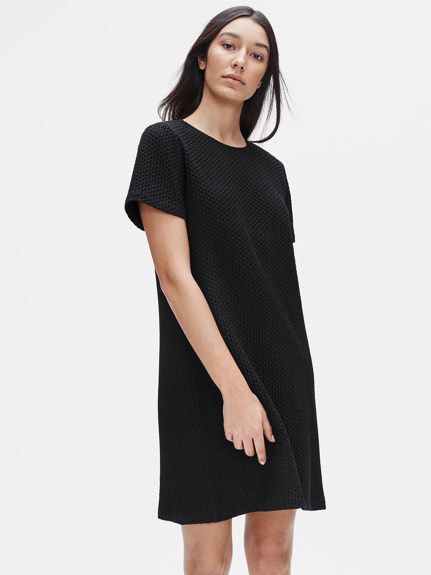Eileen Fisher Organic Cotton Dress in Black Lyst