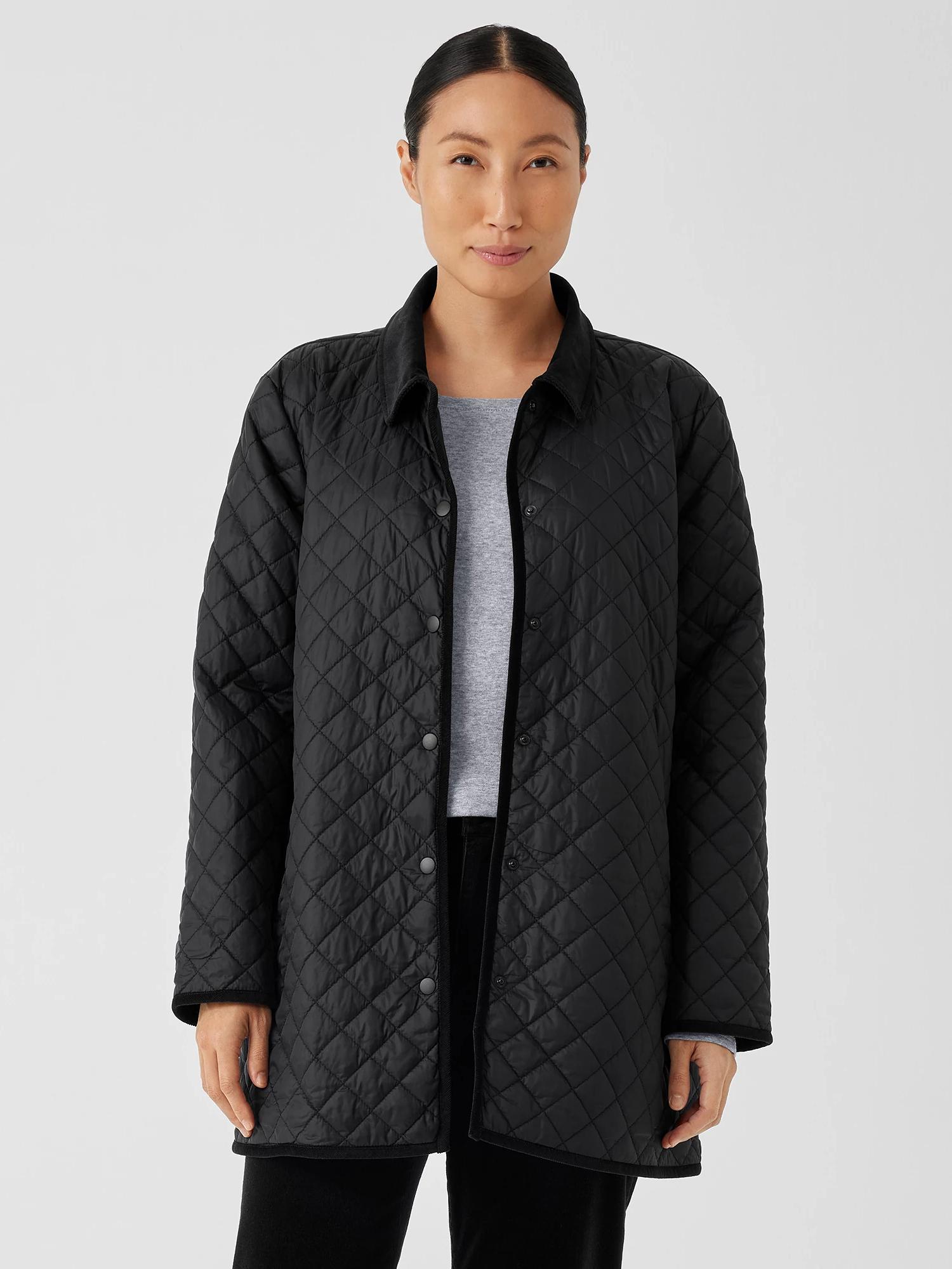Eileen fisher high collar hotsell jacket