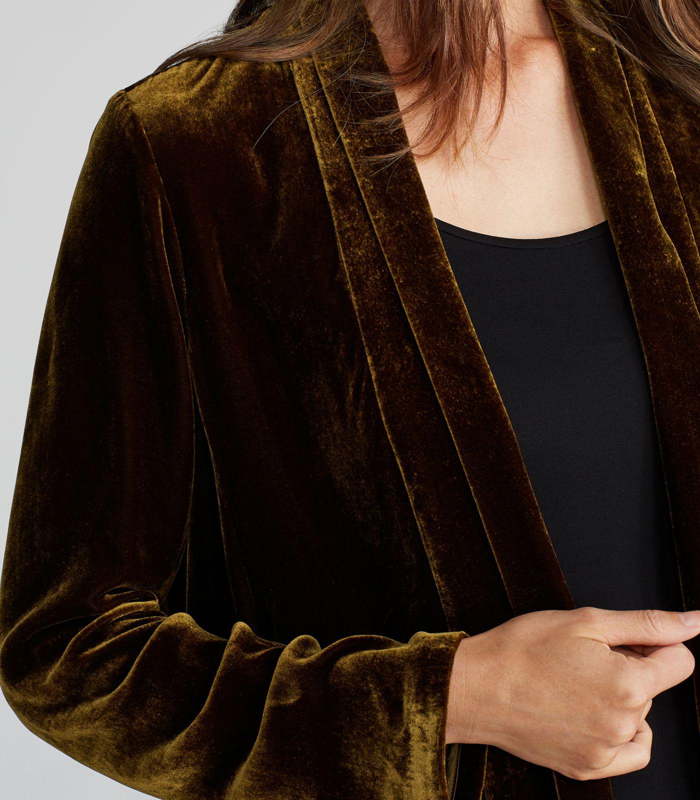 eileen fisher velvet jacket sale