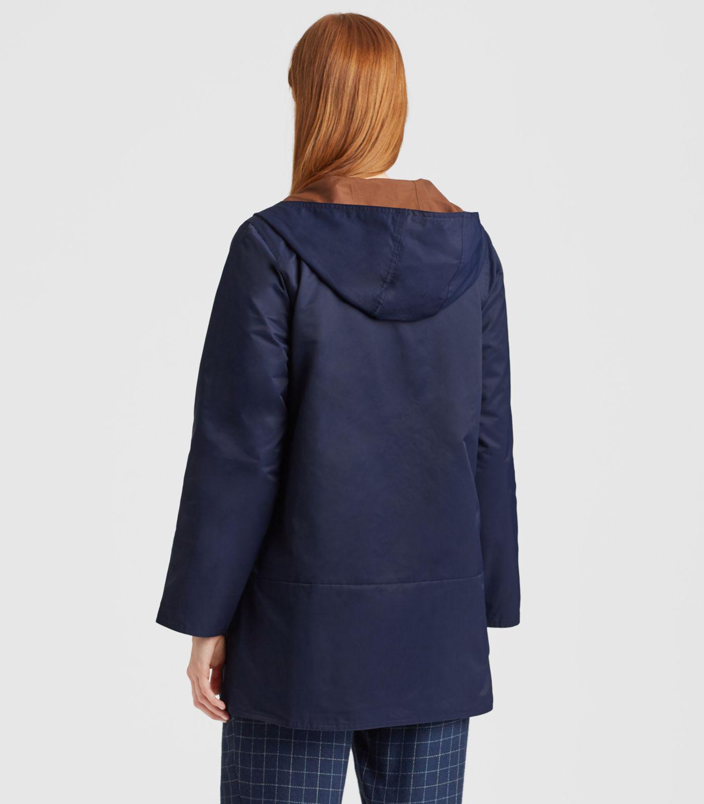 Eileen Fisher Organic Cotton Nylon Reversible Jacket in Midnight (Blue ...