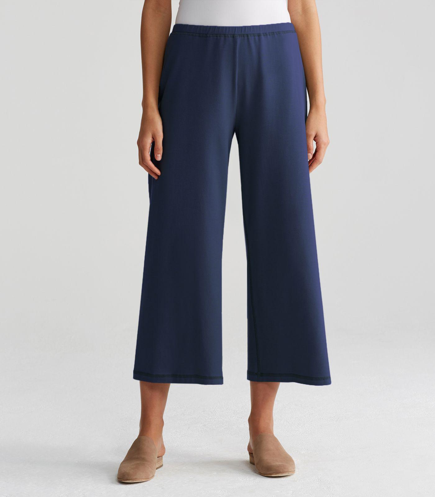 eileen fisher wide leg crop pants