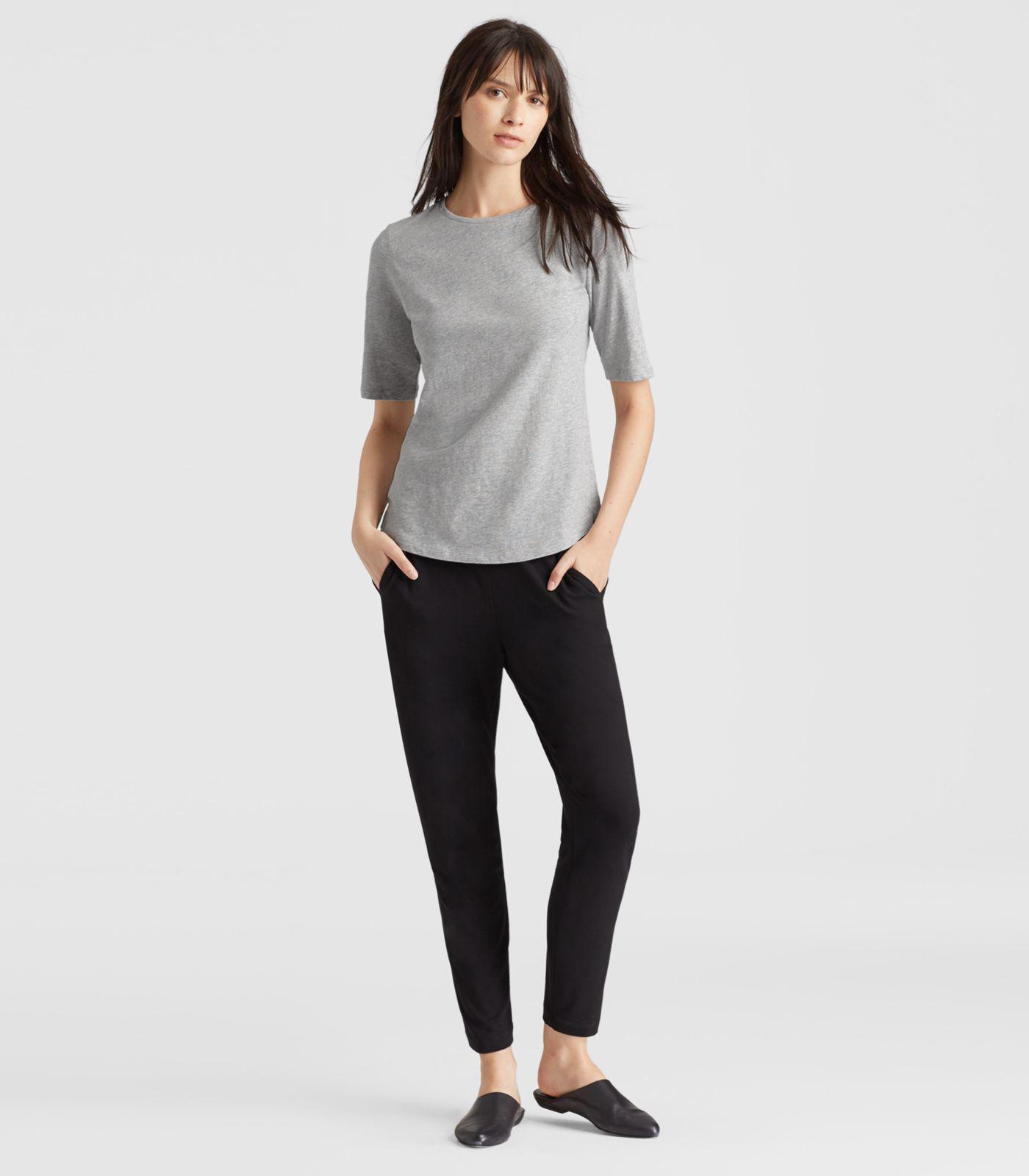 eileen fisher elbow sleeve tee