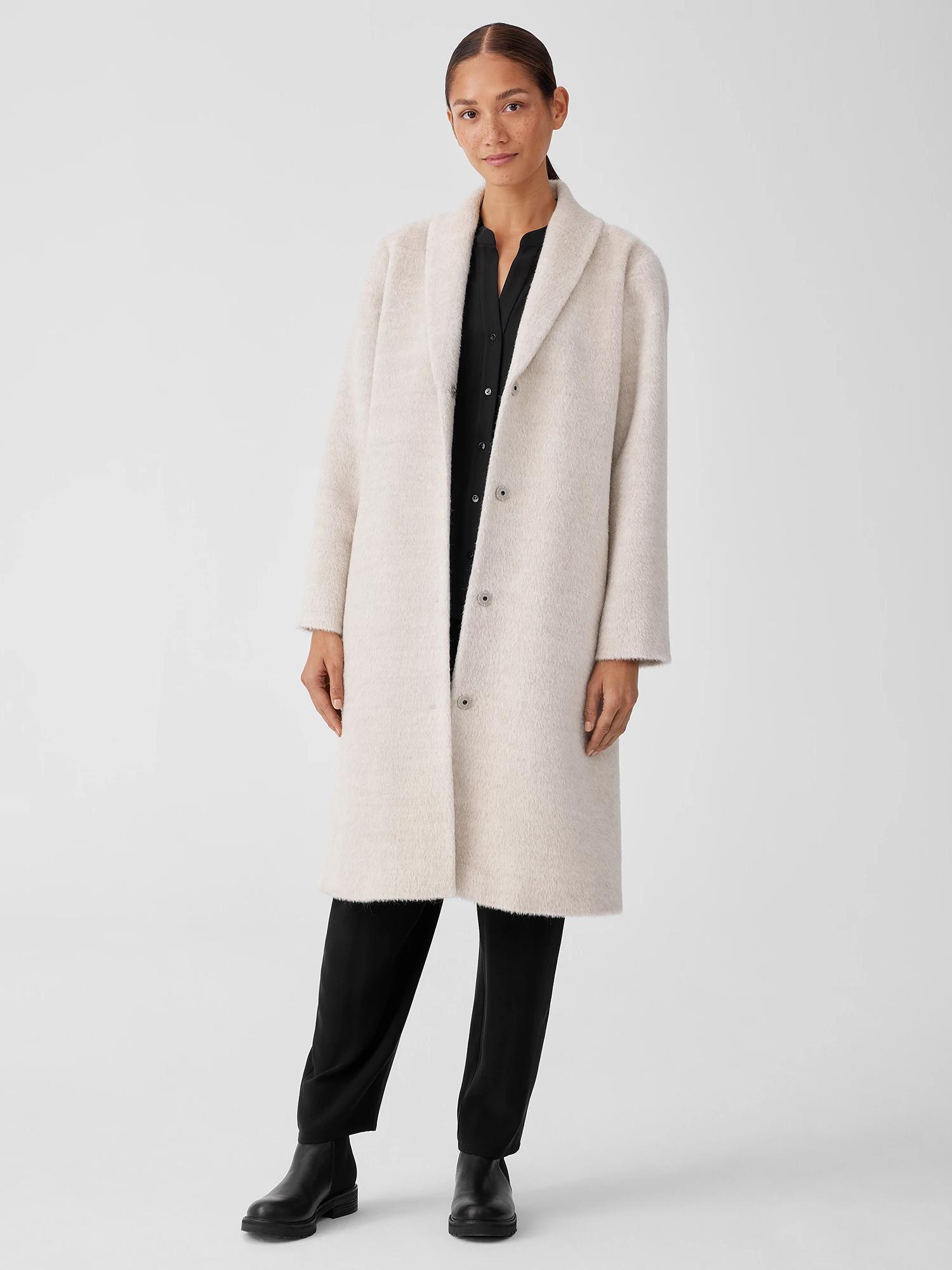 Eileen fisher shawl collar jacket cheap
