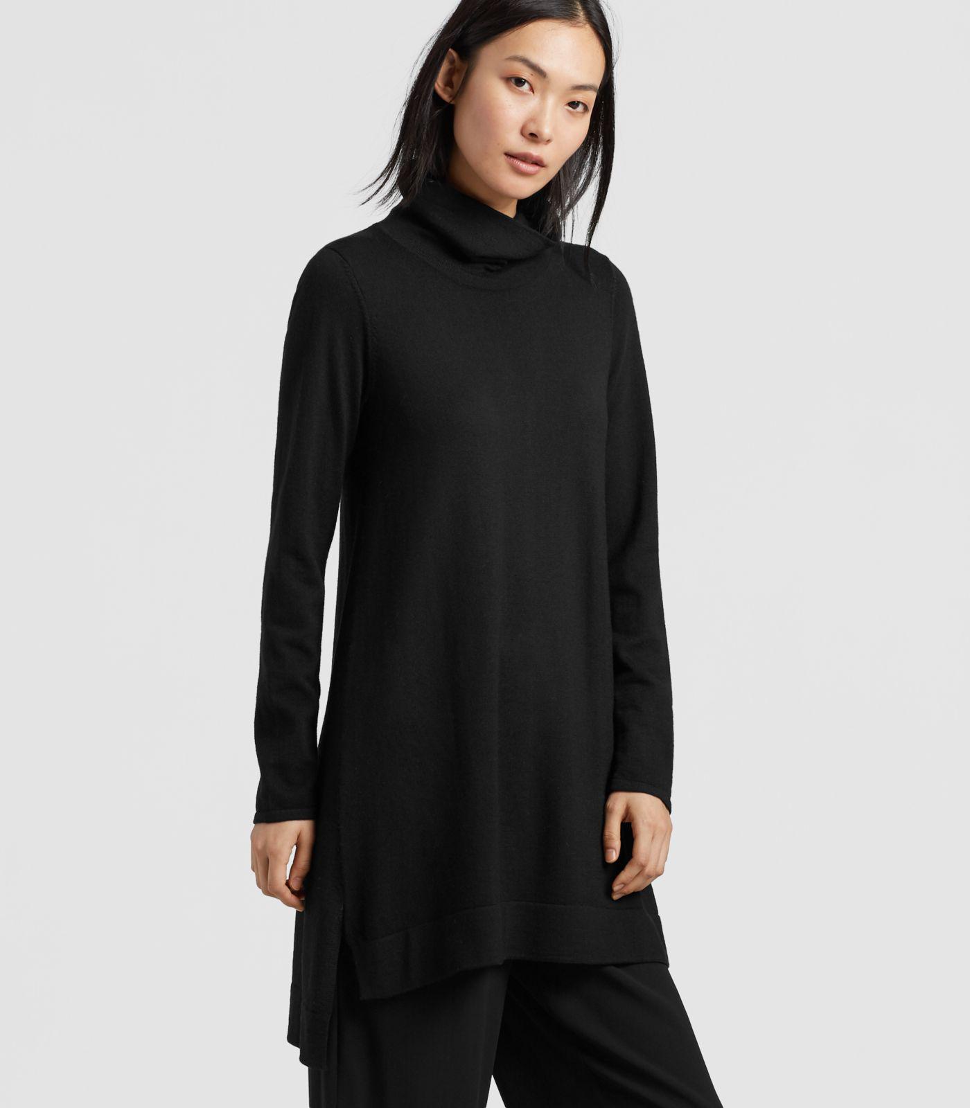 eileen fisher black turtleneck