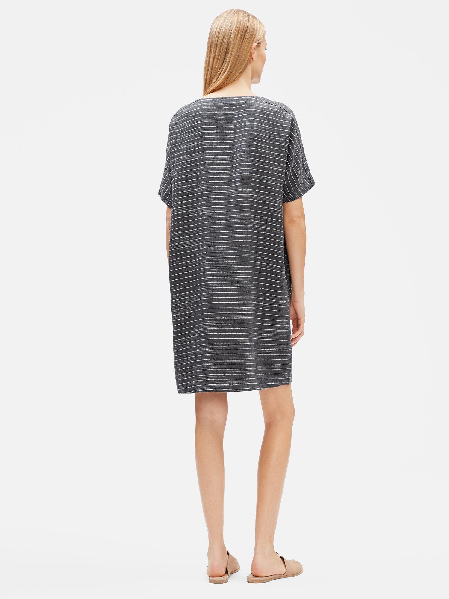 eileen fisher organic linen dress