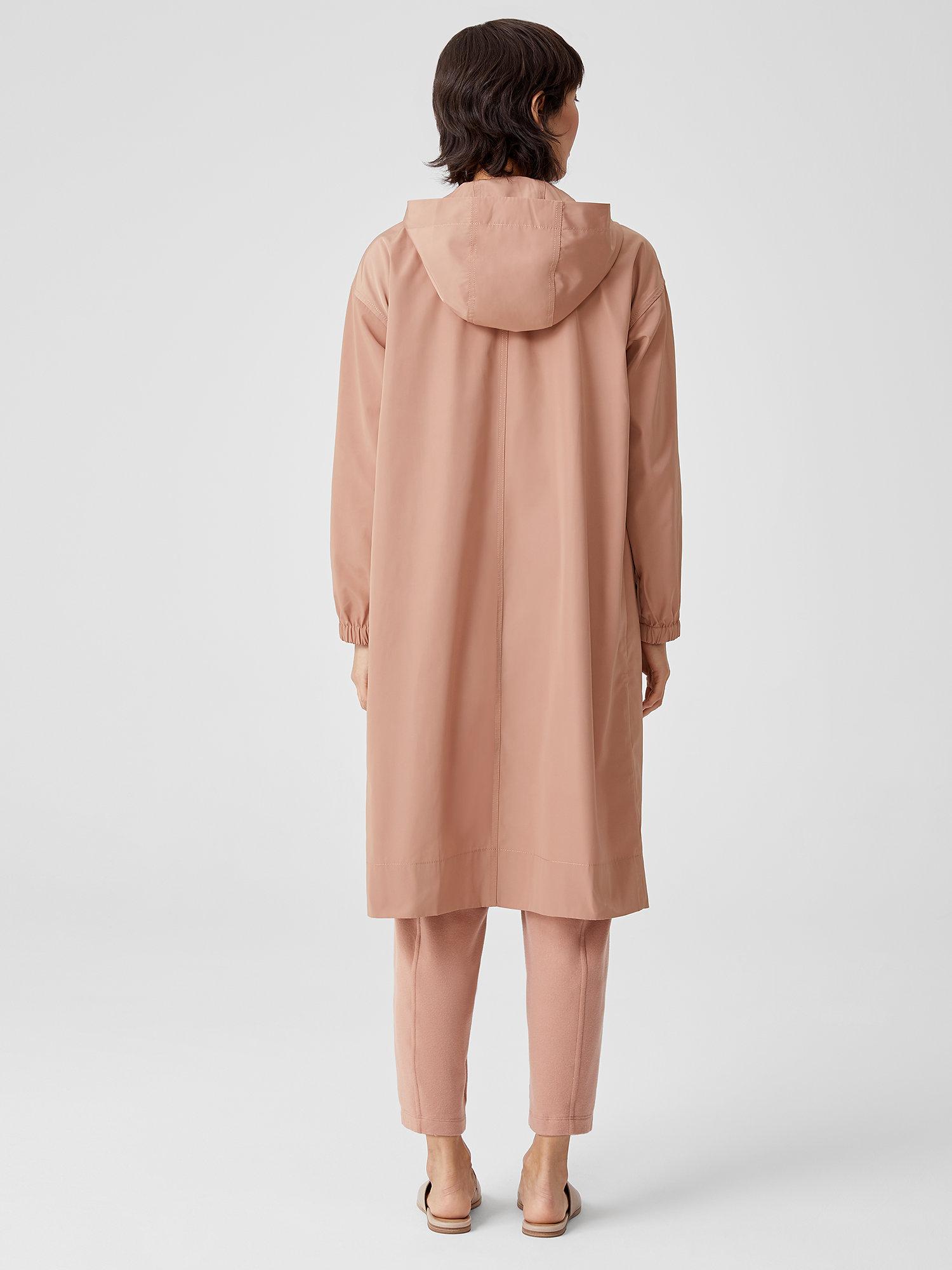 eileen fisher recycled polyester rain jacket