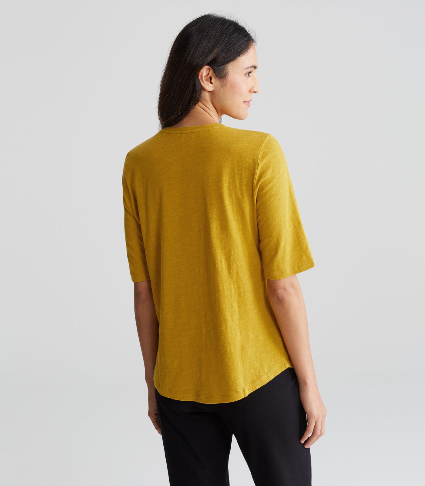eileen fisher elbow sleeve tee