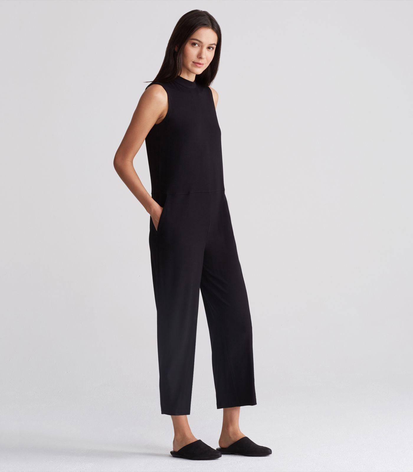 Eileen fisher mock neck jumpsuit Clearance
