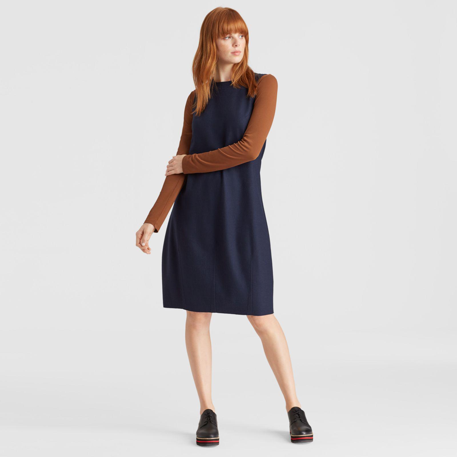 Eileen fisher boiled wool lantern dress Outlet