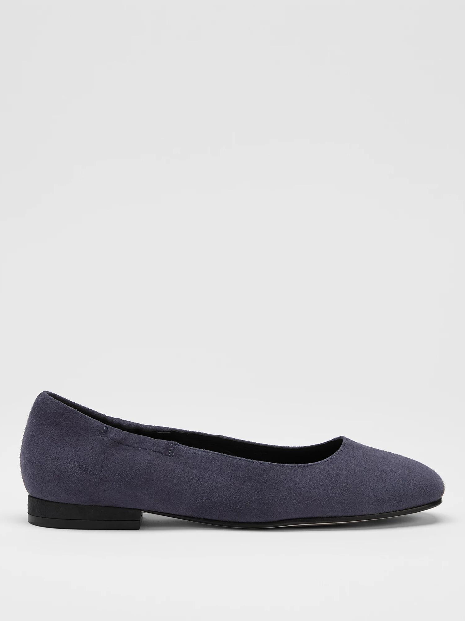 Eileen Fisher Selle Suede Ballet Flat in Blue Lyst