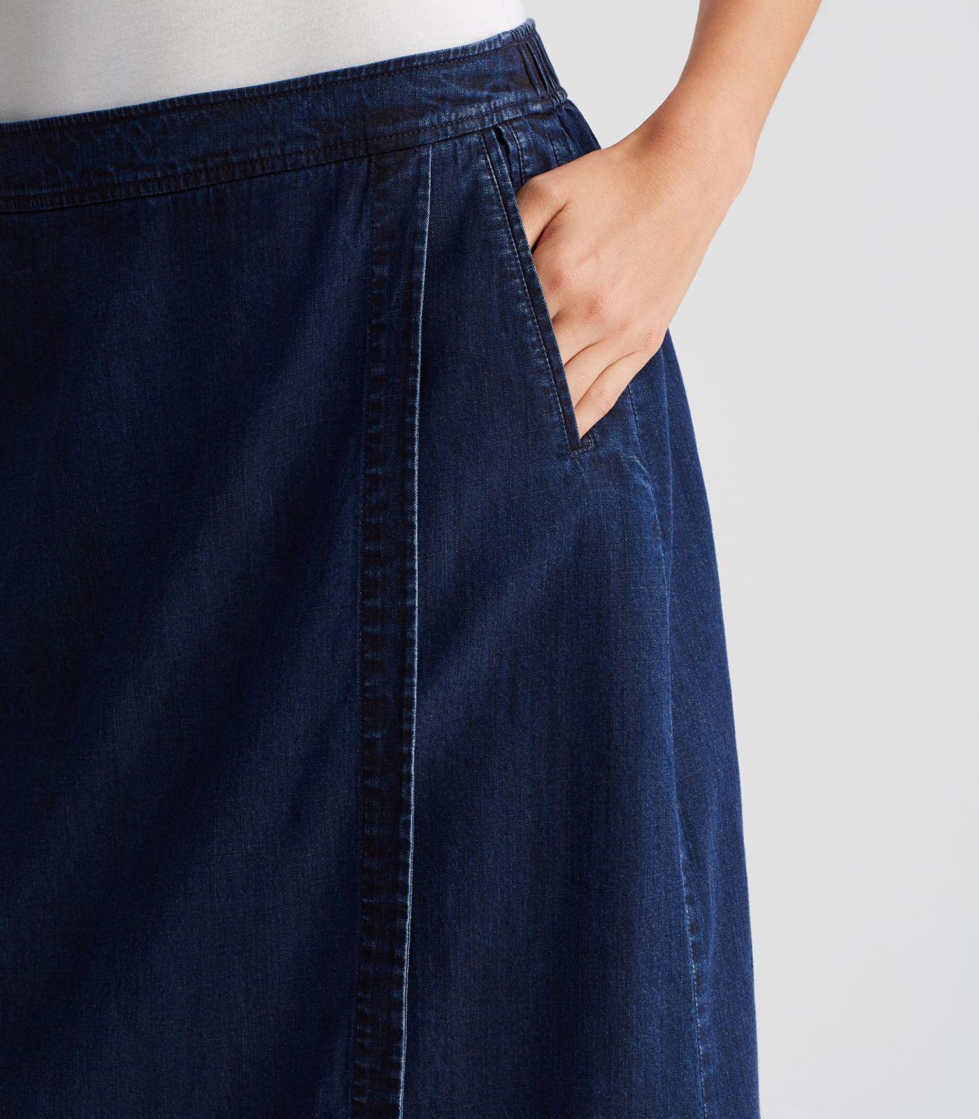 eileen fisher denim skirt