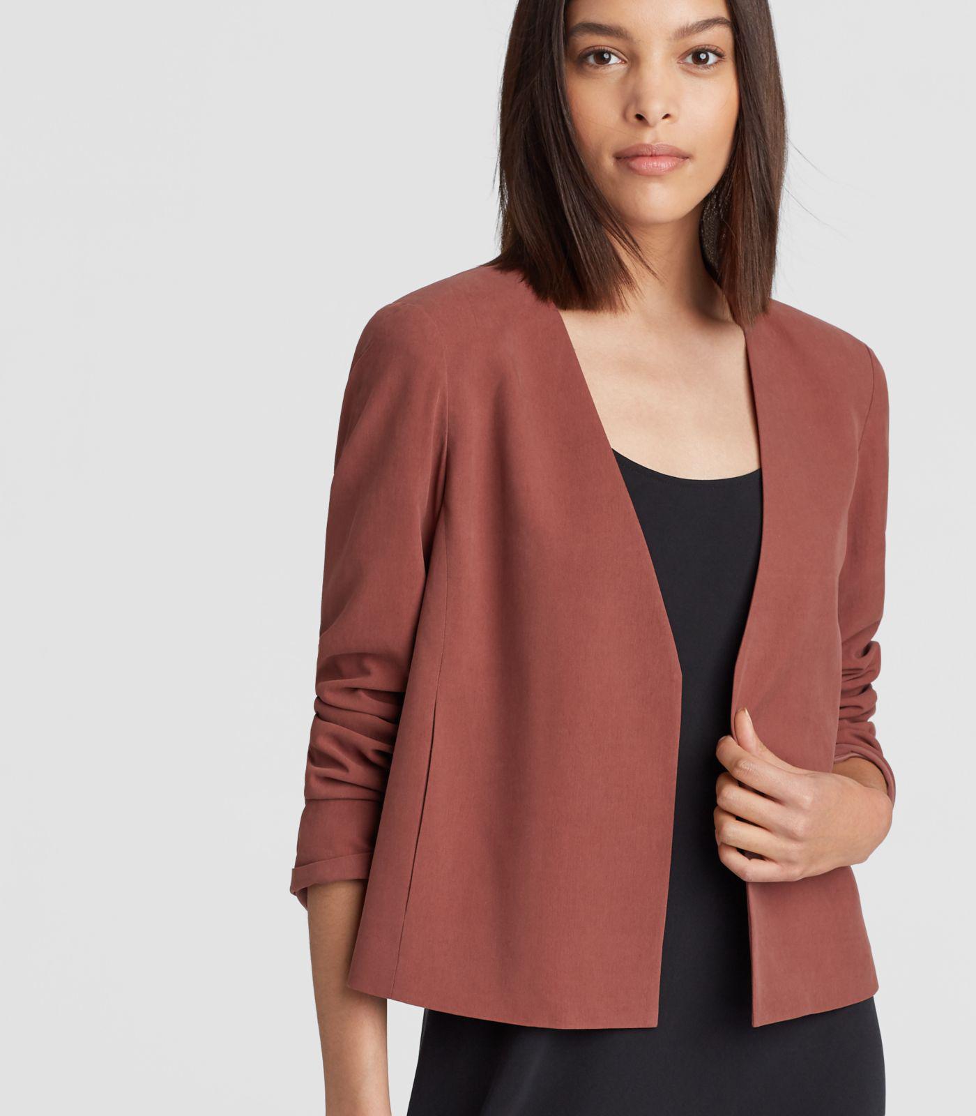 eileen fisher cropped jacket