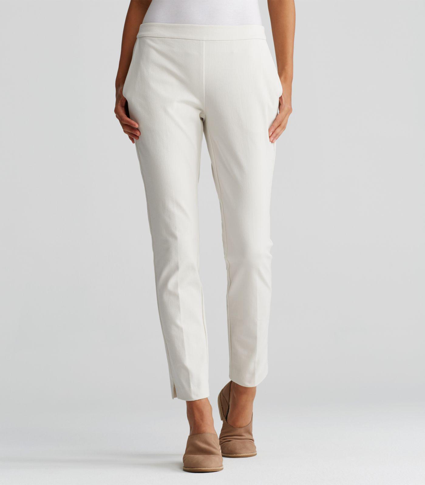 eileen fisher organic cotton slim pant