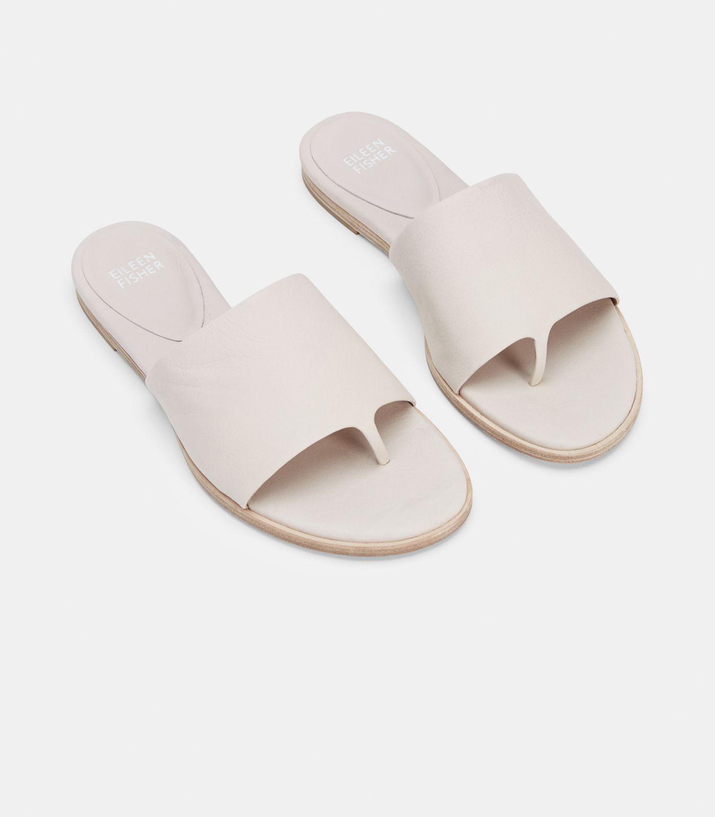 Eileen Fisher Edge Washed Leather Slide 