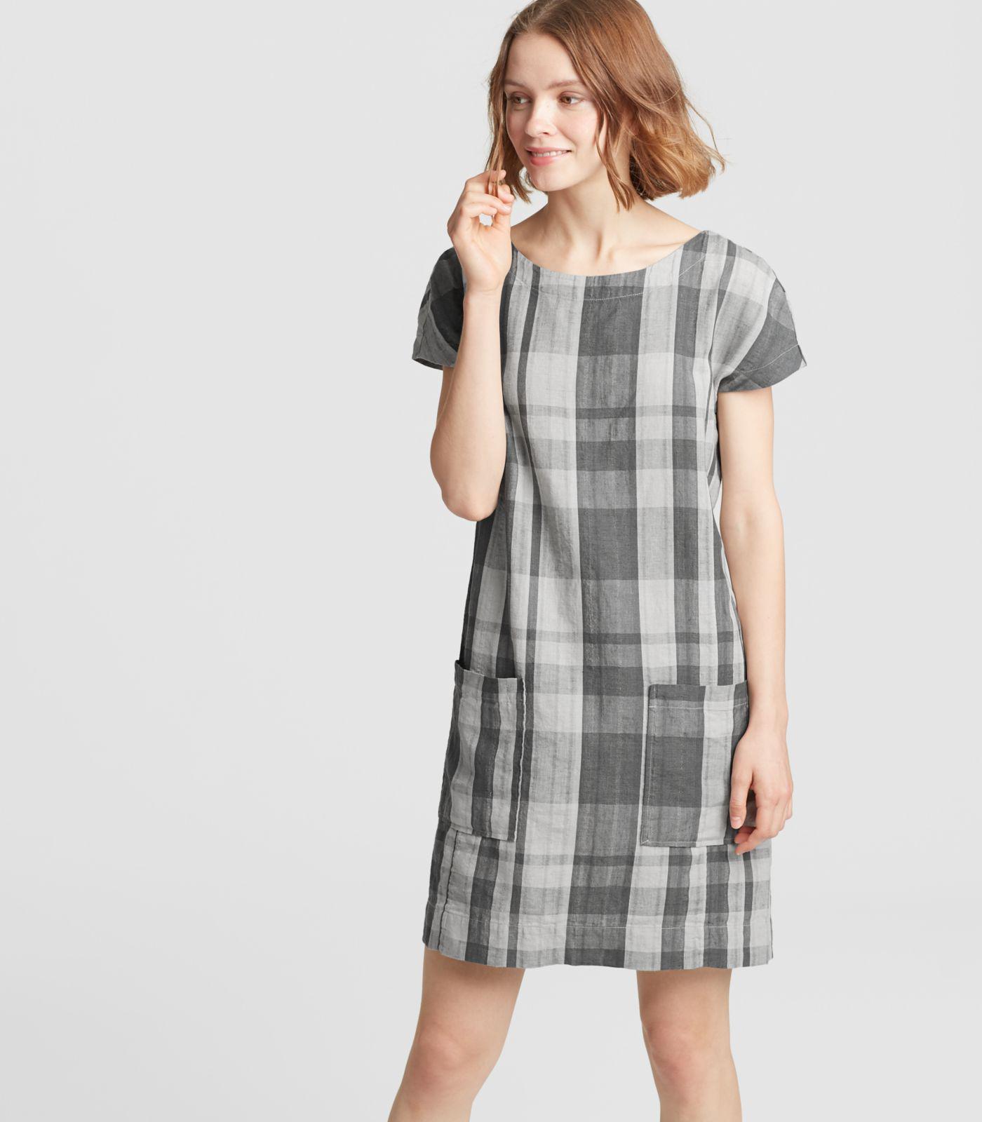 Cotton plaid dress Clearance