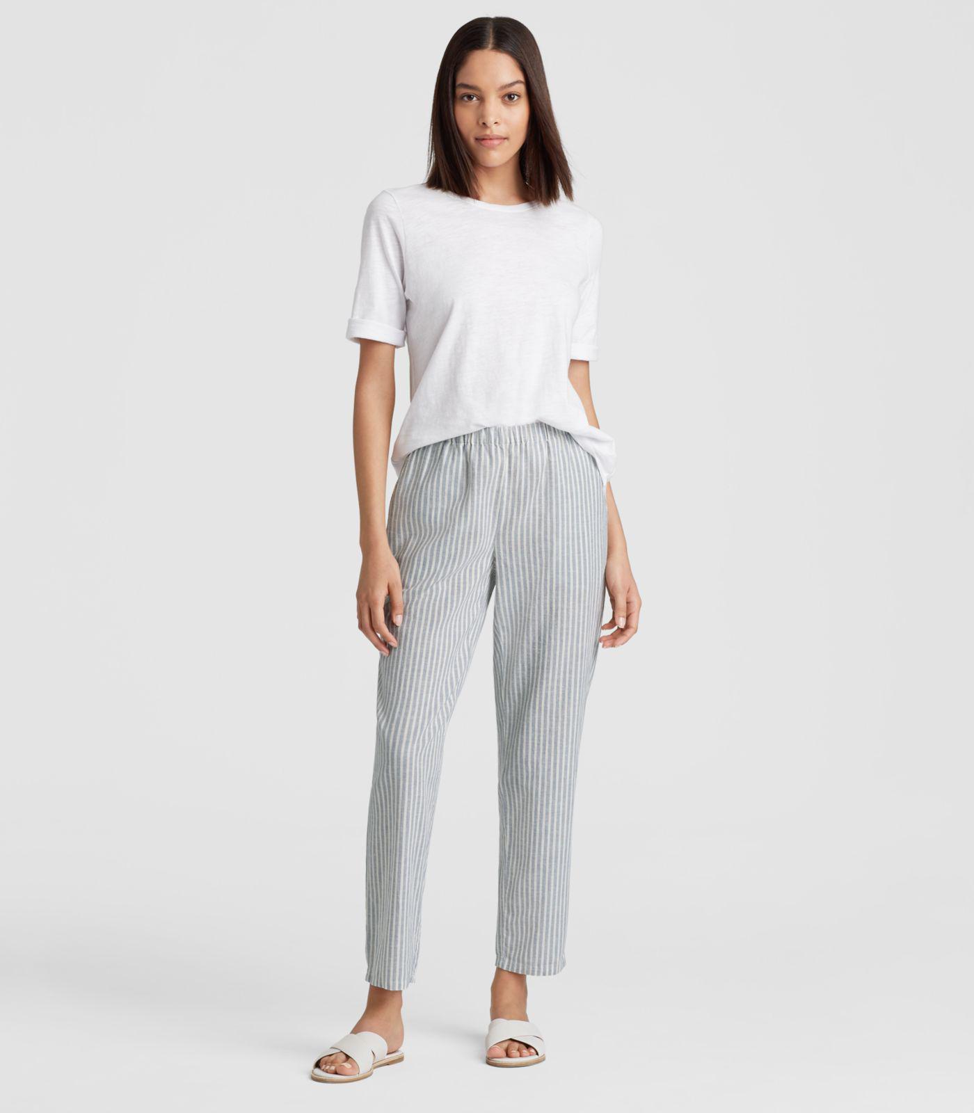 eileen fisher striped pants