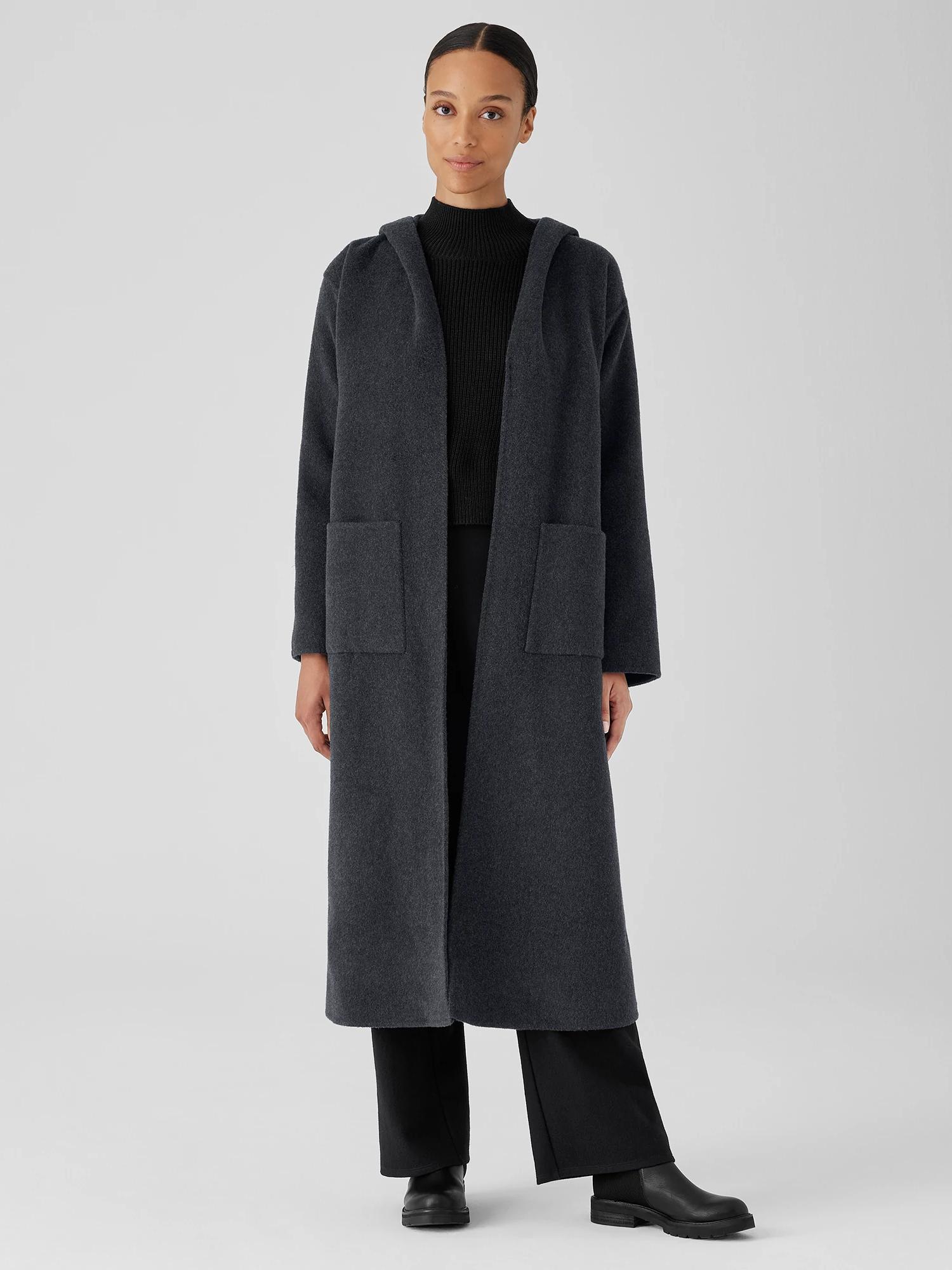 eileen fisher double face wool coat
