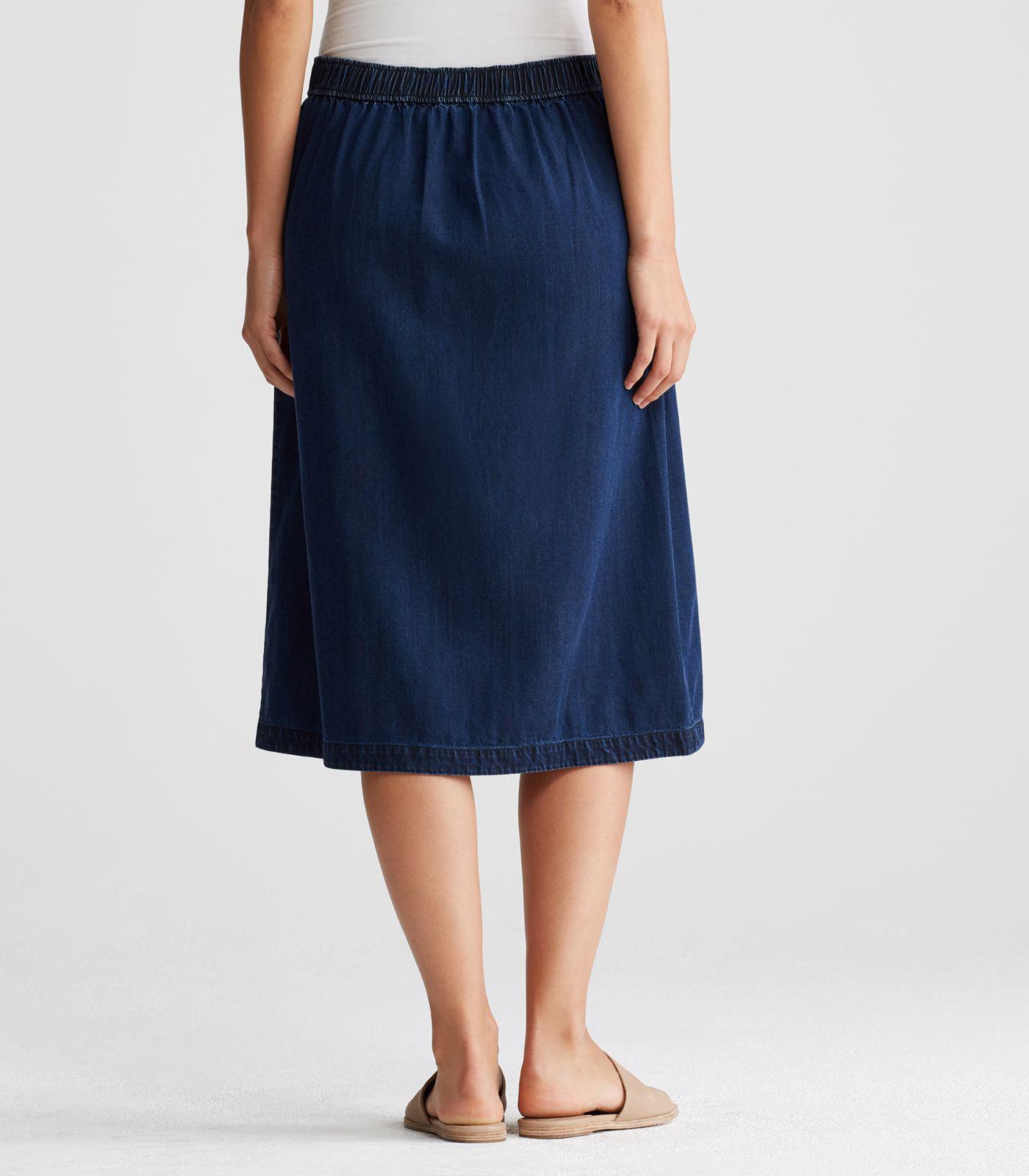 eileen fisher denim skirt
