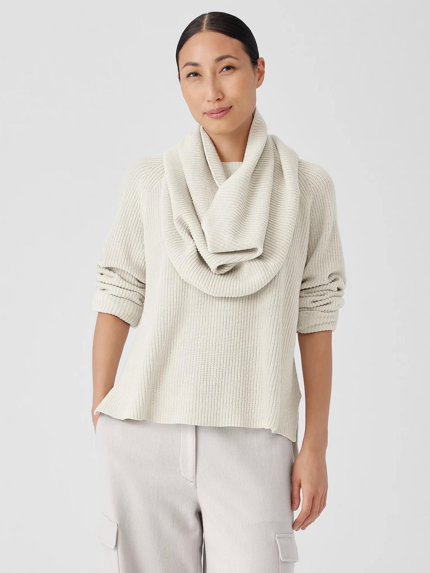 Organic infinity scarf waffle cotton