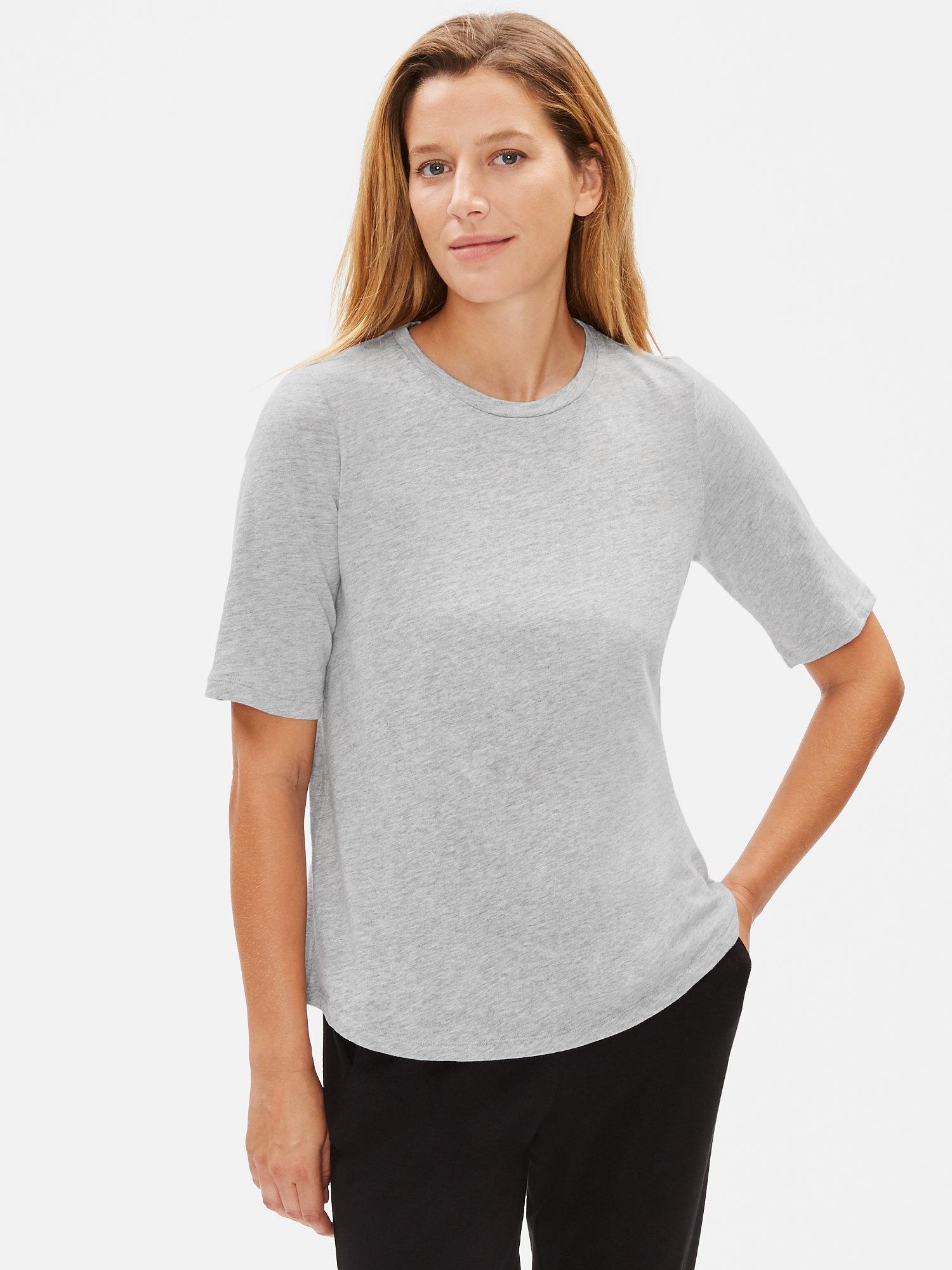 eileen fisher elbow sleeve tee
