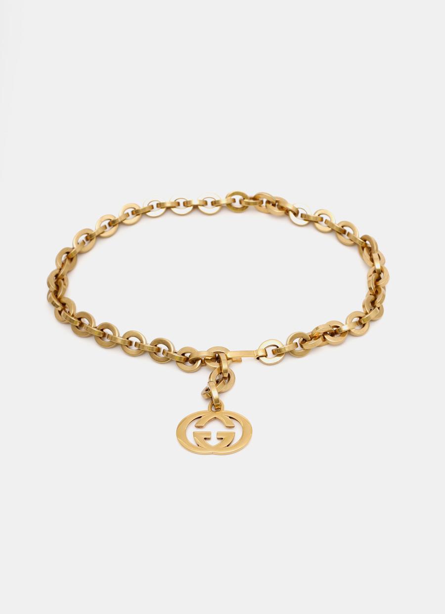 gucci gold chain belt