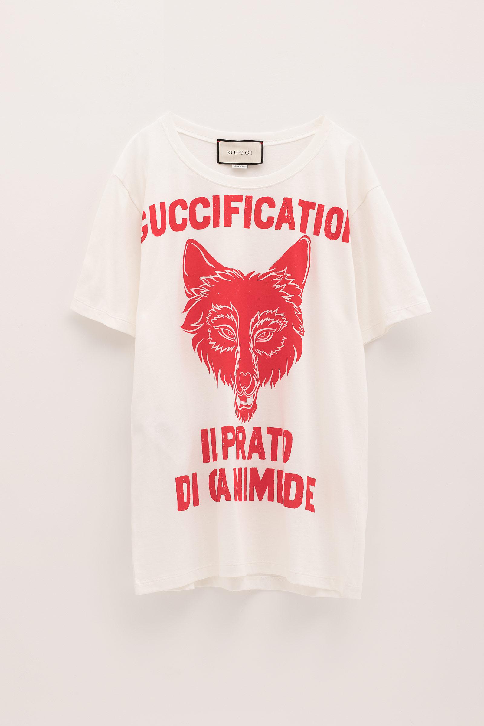 gucci wolf tee
