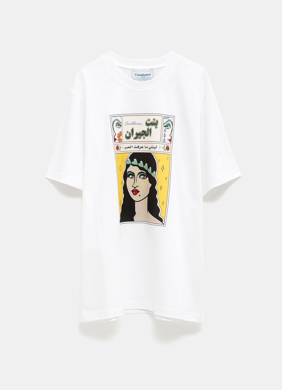 CASABLANCA La Femme Printed T-shirt in White for Men | Lyst UK